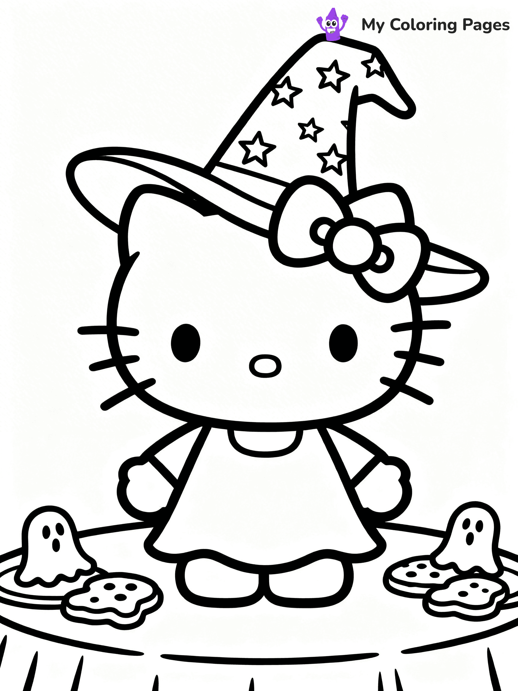 Hello Kitty Coloring Pages Halloween - 12