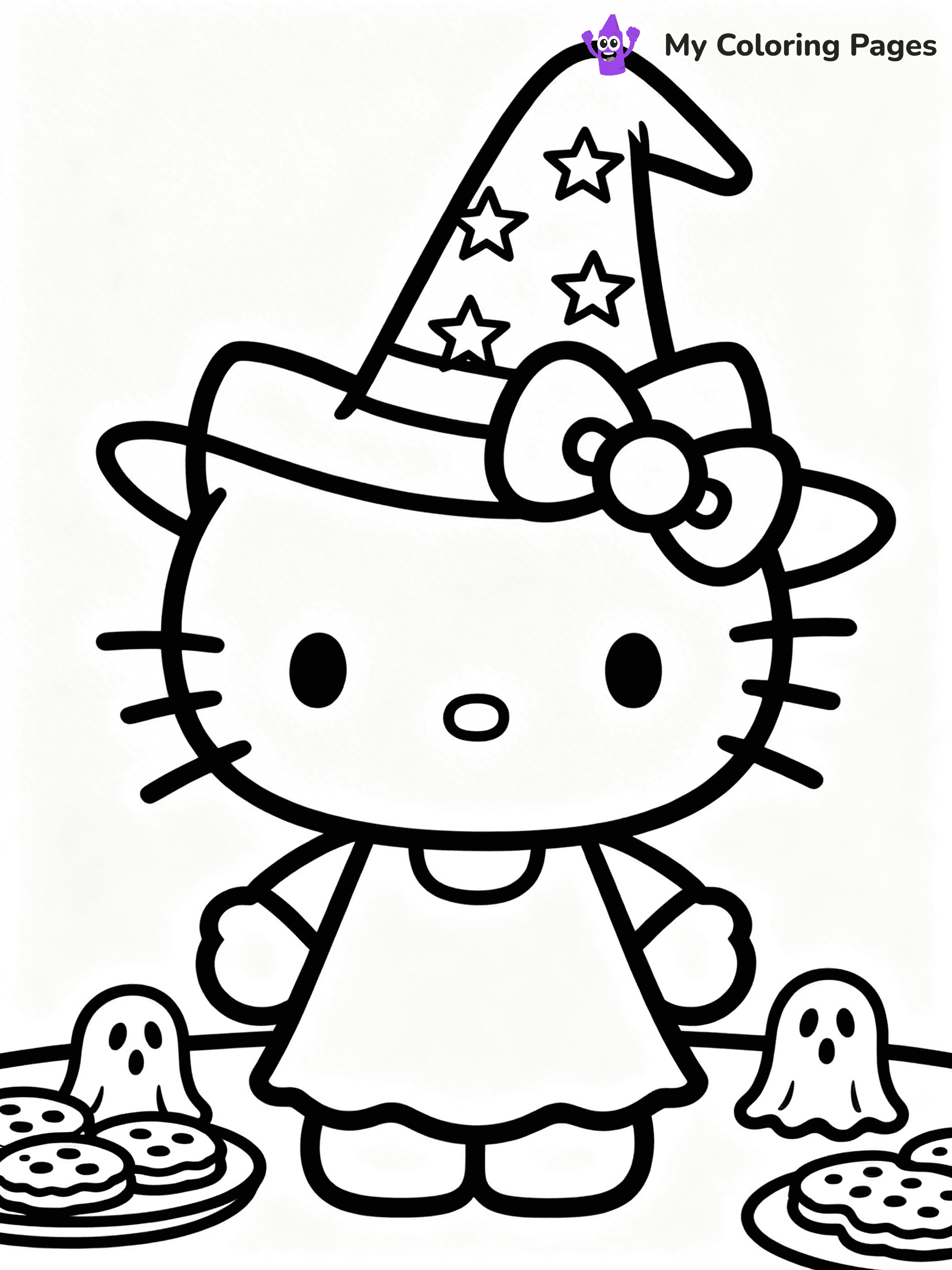 Hello Kitty Coloring Pages Halloween - 10