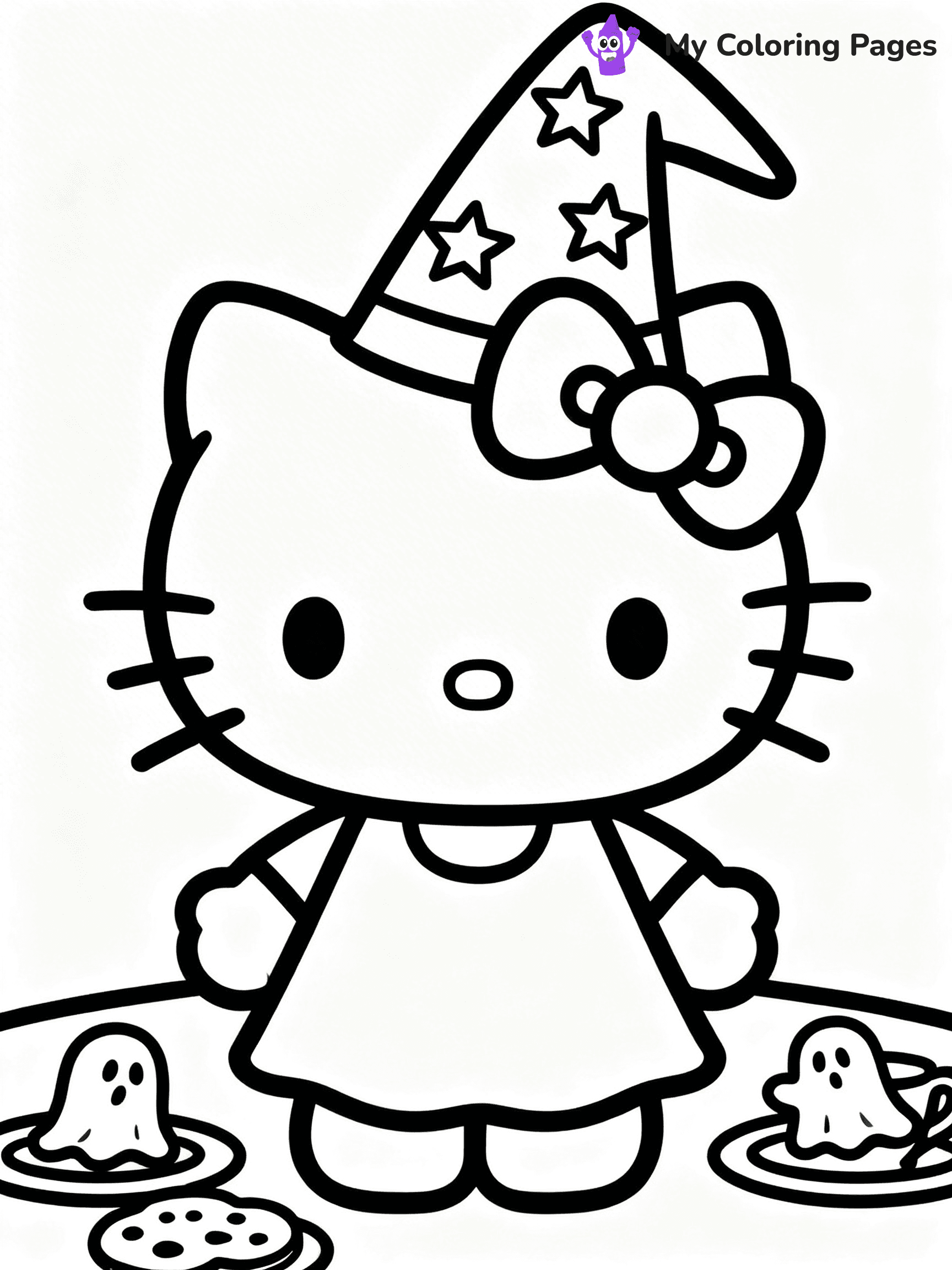 Hello Kitty Coloring Pages Halloween - 8