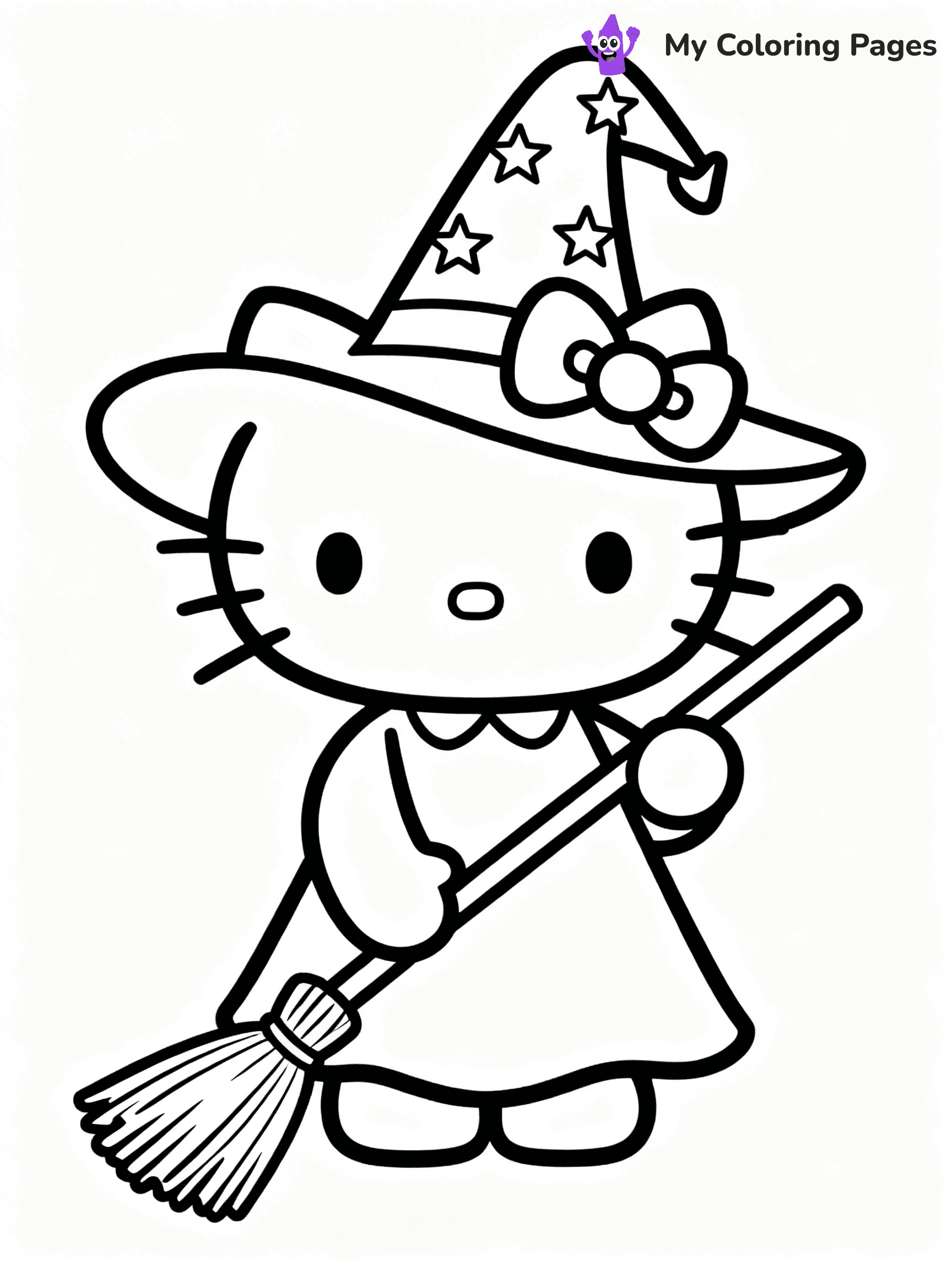 Hello Kitty Coloring Pages Halloween - 6