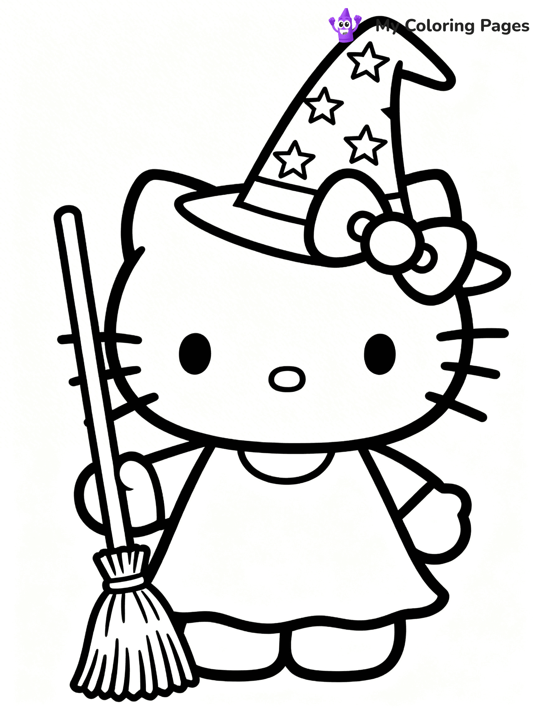 Hello Kitty Coloring Pages Halloween - 5