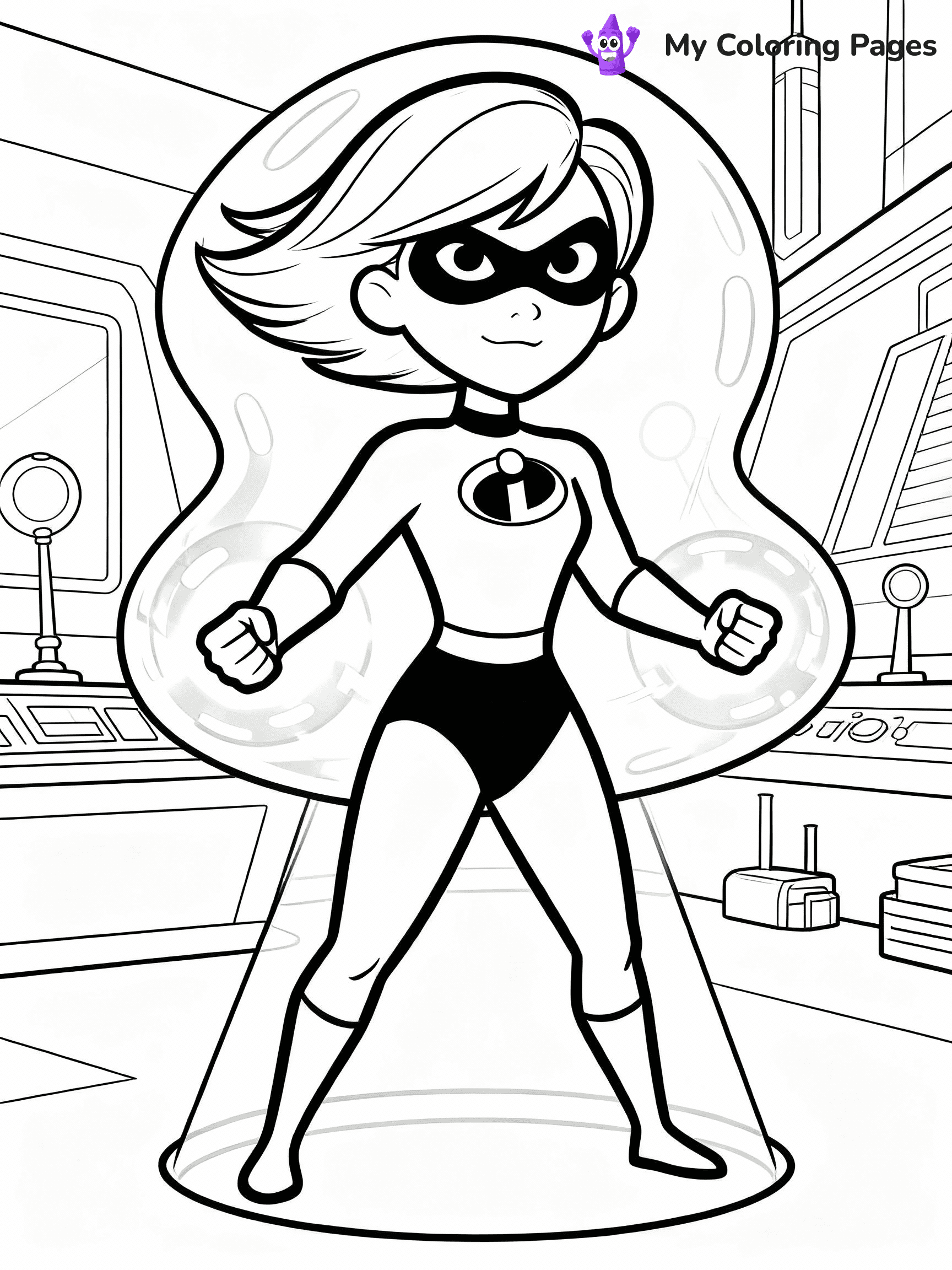 Incredibles Coloring Pages - 14