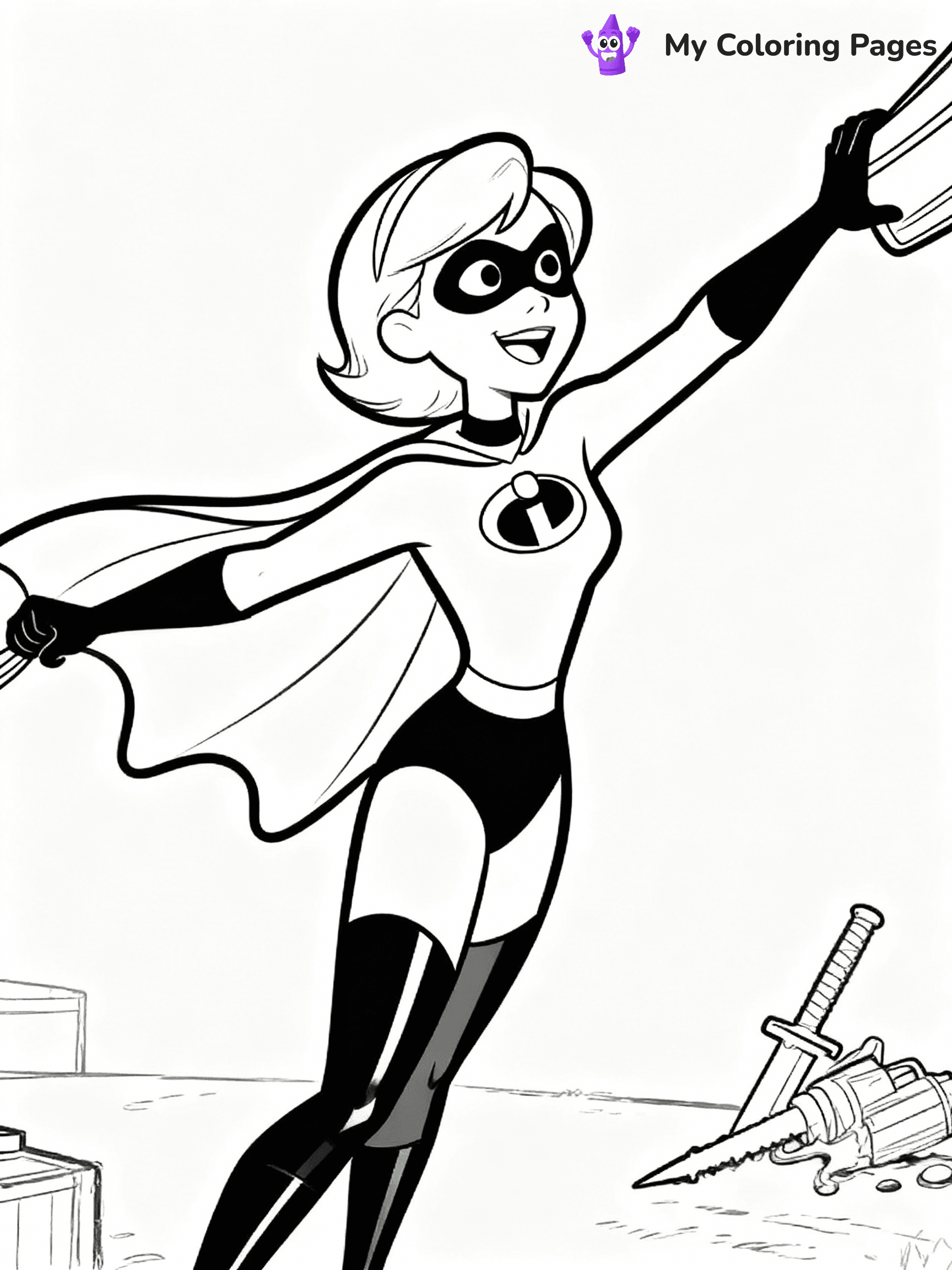Incredibles Coloring Pages - 9