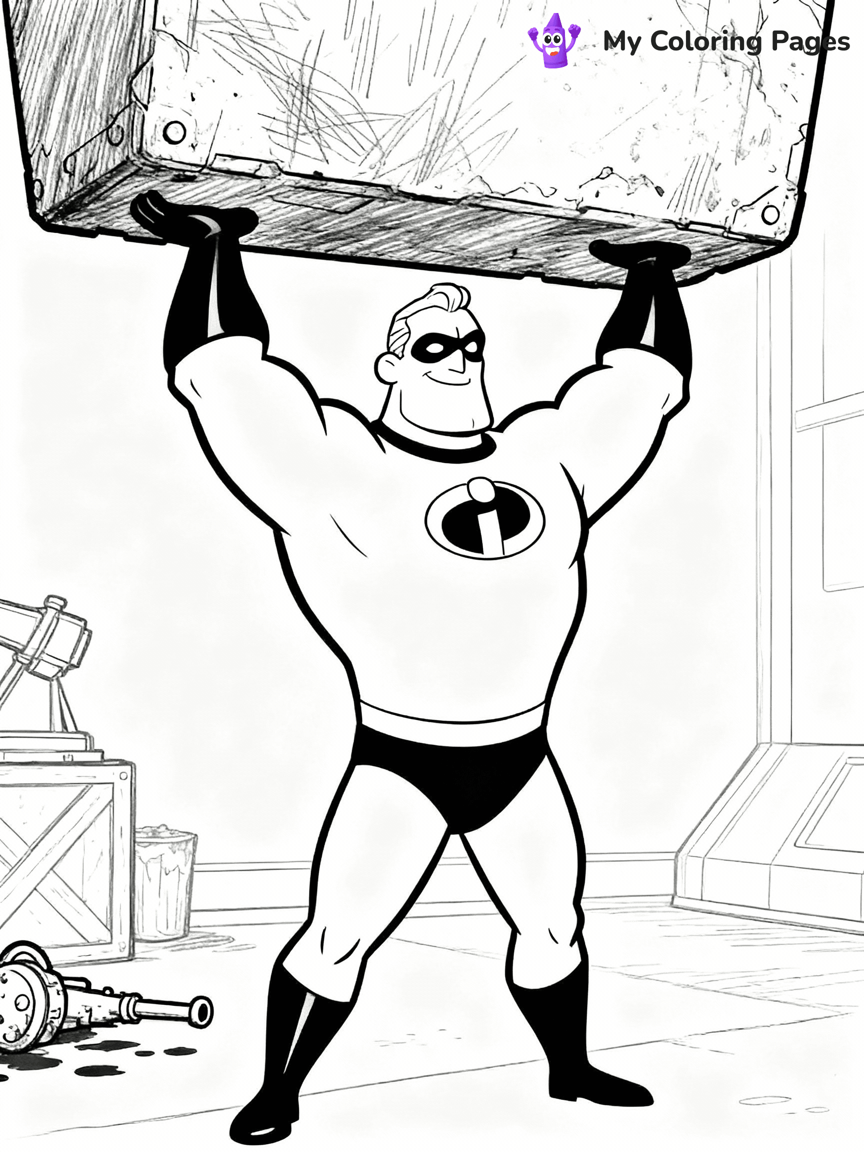 Incredibles Coloring Pages - 1