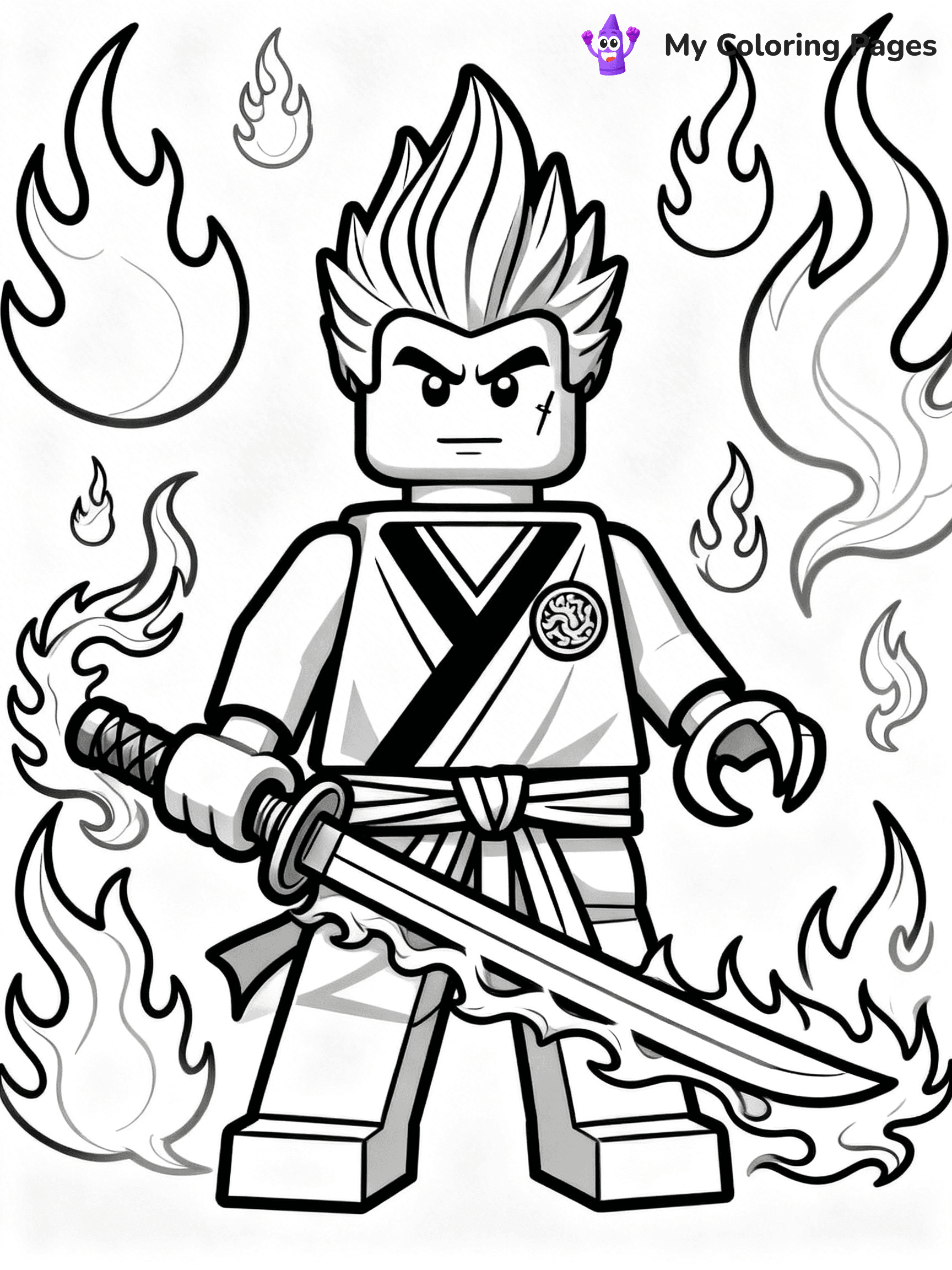 Lego Ninjago Jay Coloring Pages - 18