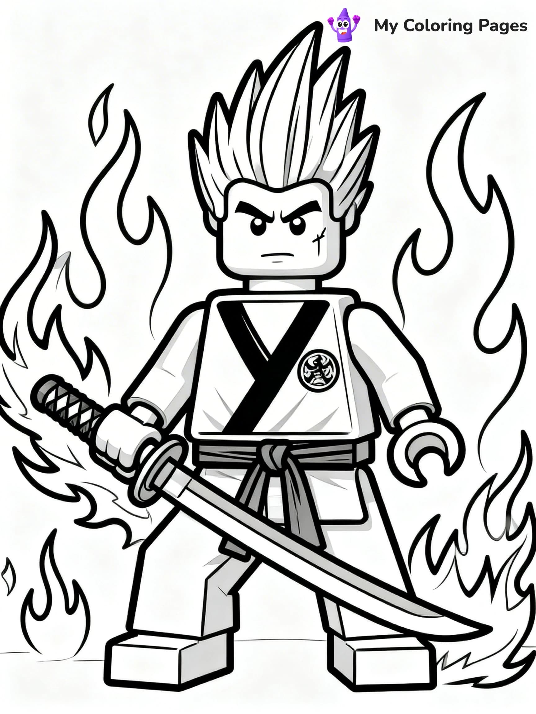 Lego Ninjago Jay Coloring Pages - 16