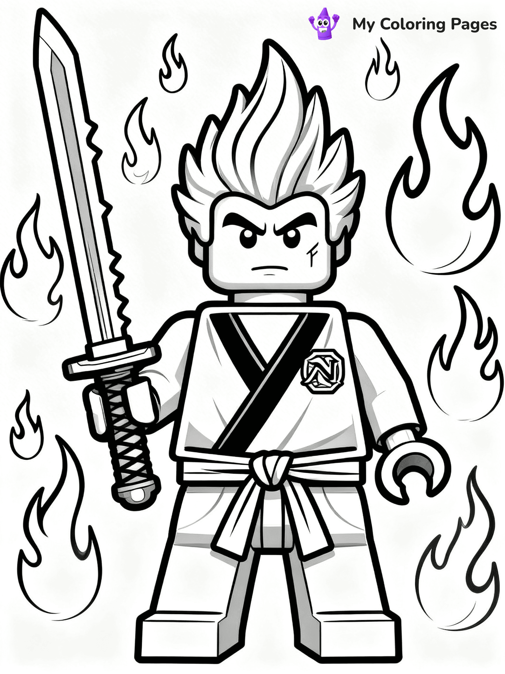 Lego Ninjago Jay Coloring Pages - 15