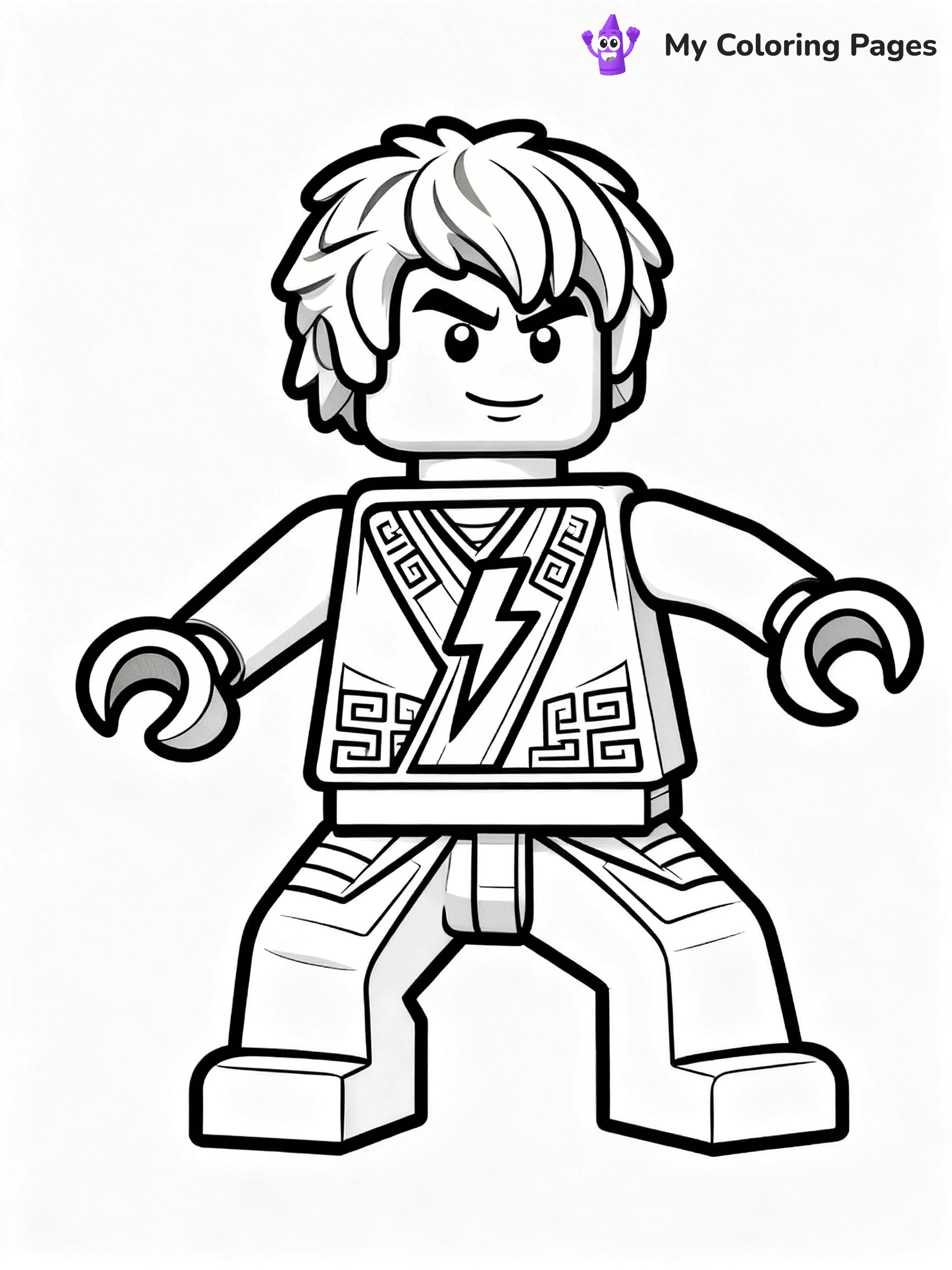 Lego Ninjago Jay Coloring Pages - 8