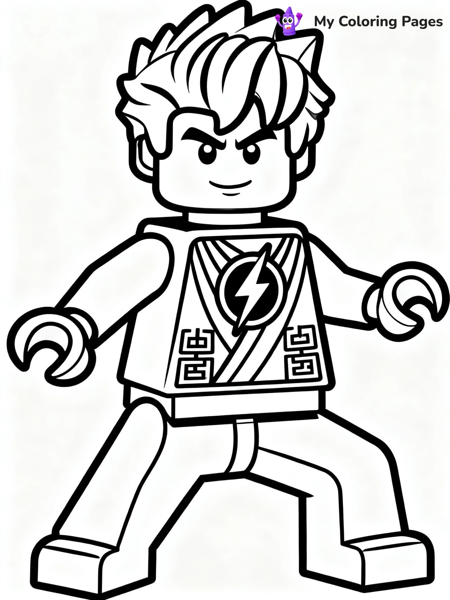Lego Ninjago Jay Coloring Pages - 9