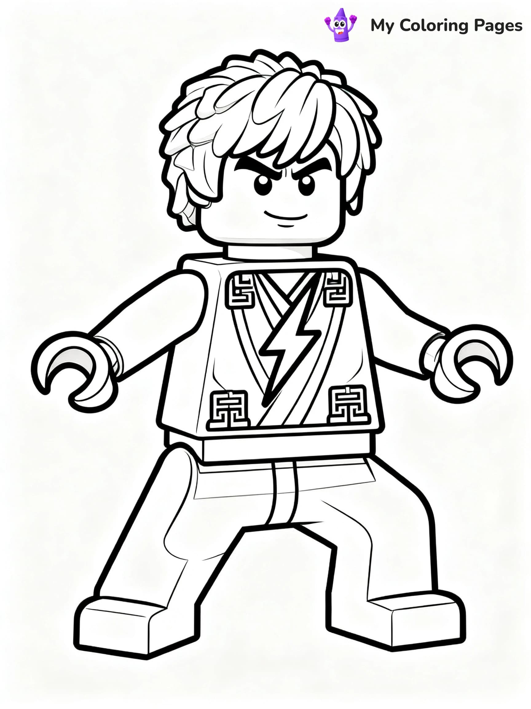 Lego Ninjago Jay Coloring Pages - 7