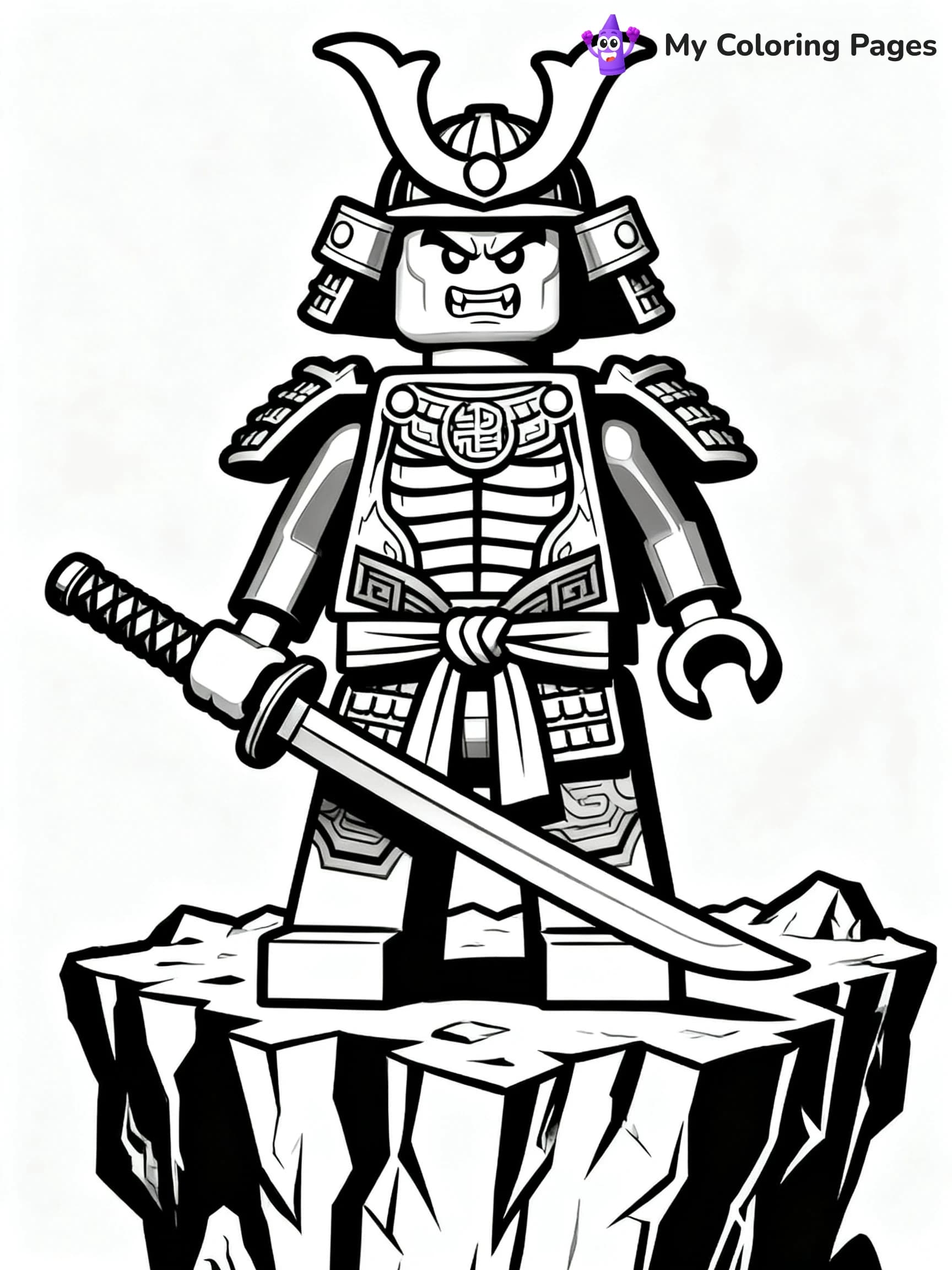 Lego Ninjago Jay Coloring Pages - 1