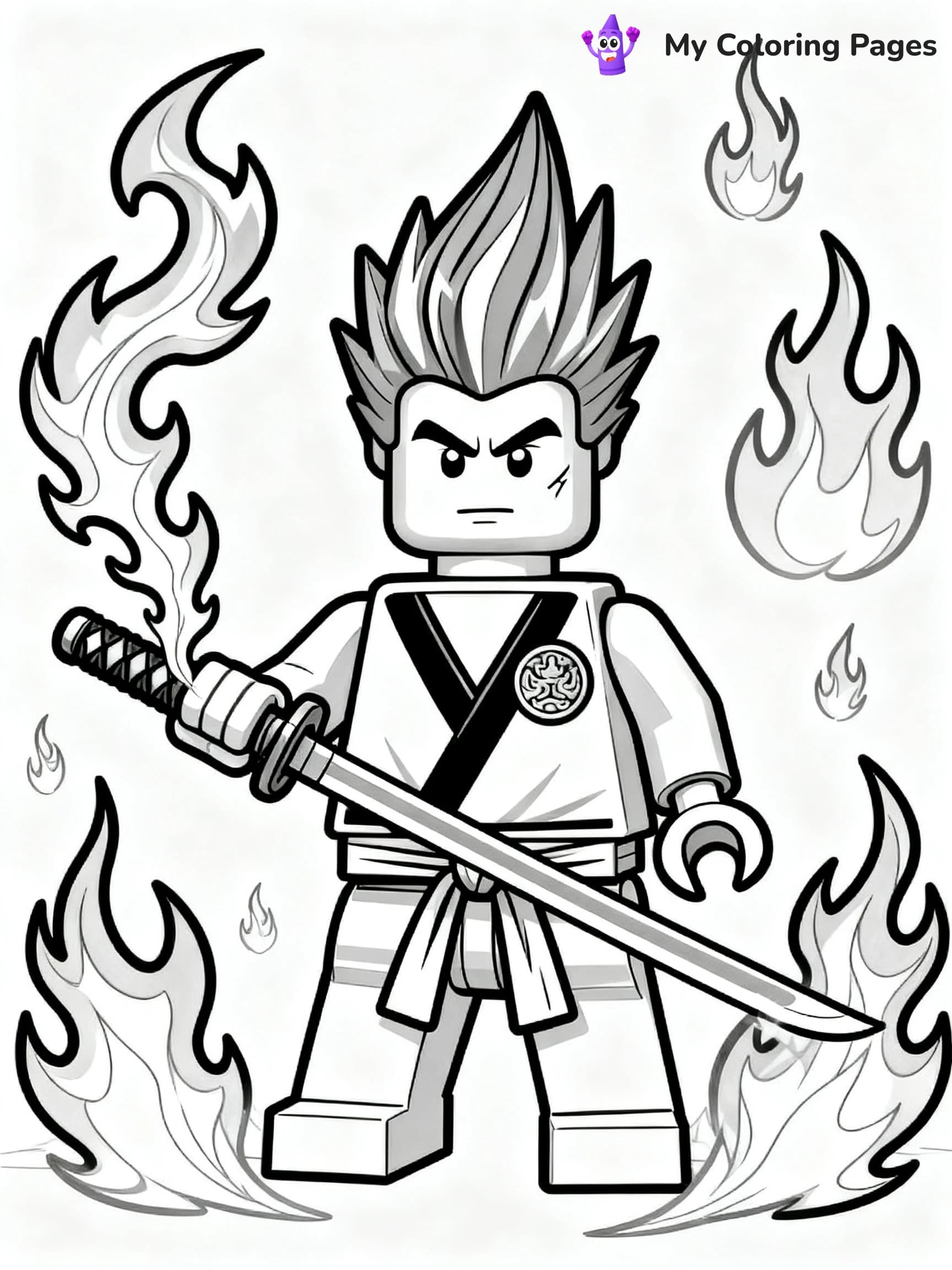 Lego Ninjago Jay Coloring Pages - 19