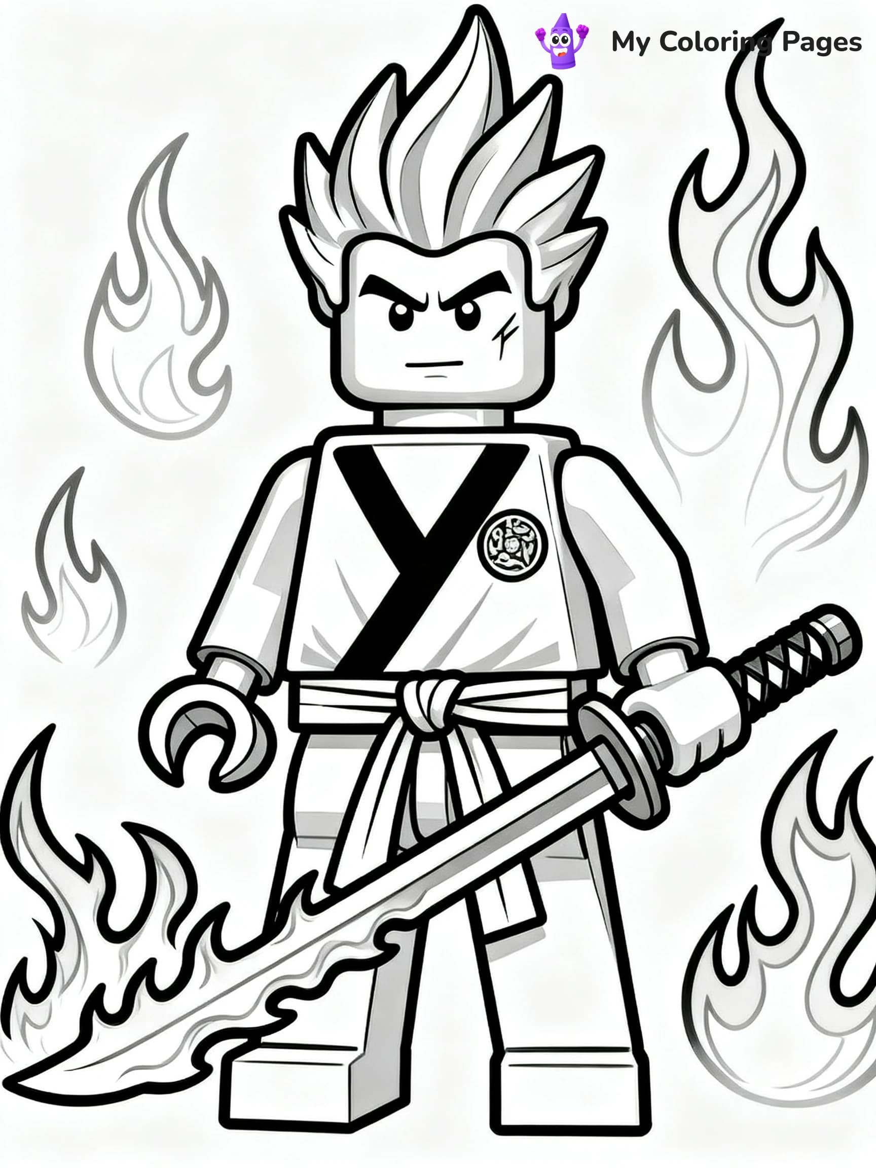 Lego Ninjago Jay Coloring Pages - 16
