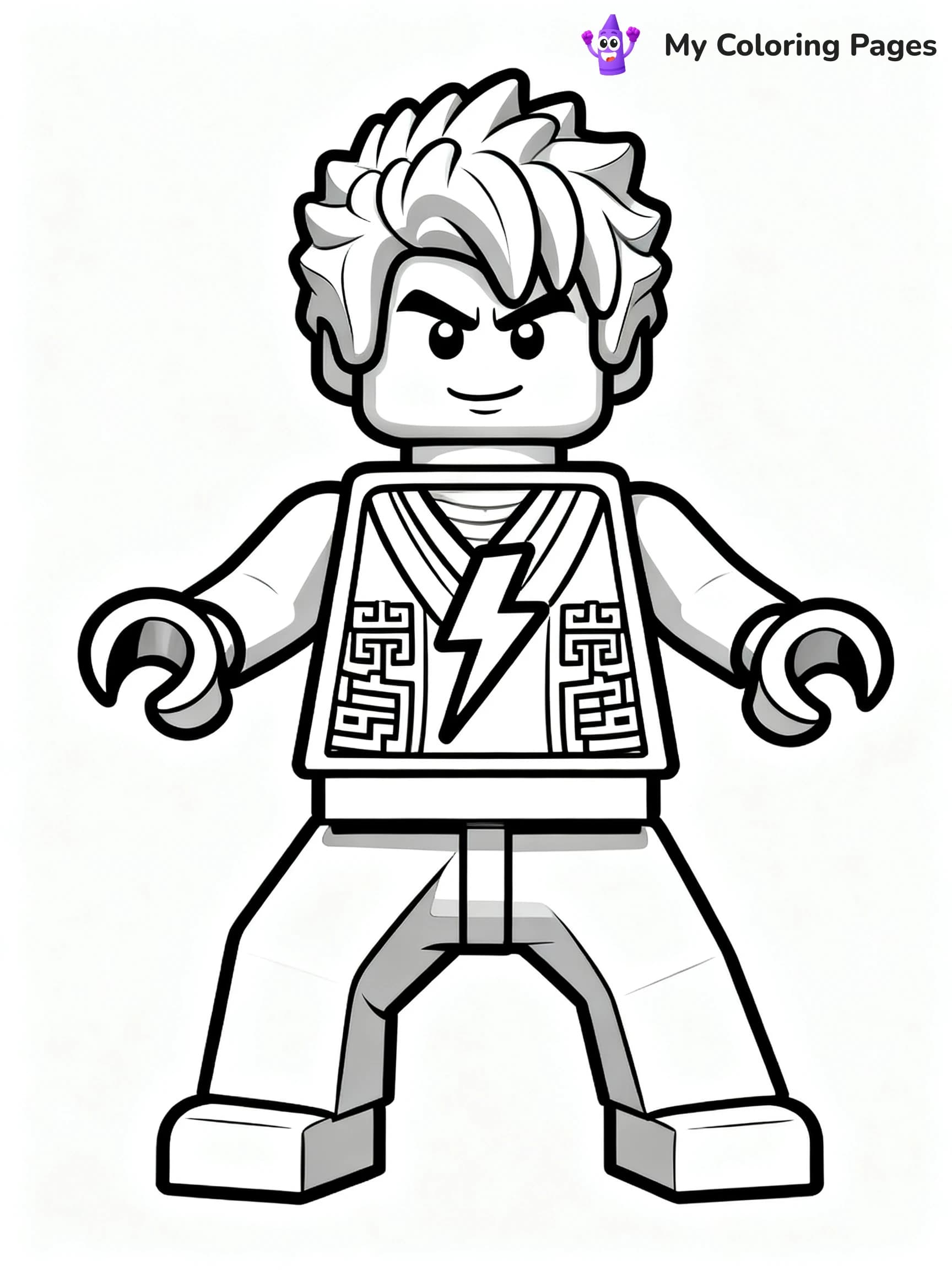 Lego Ninjago Jay Coloring Pages - 8