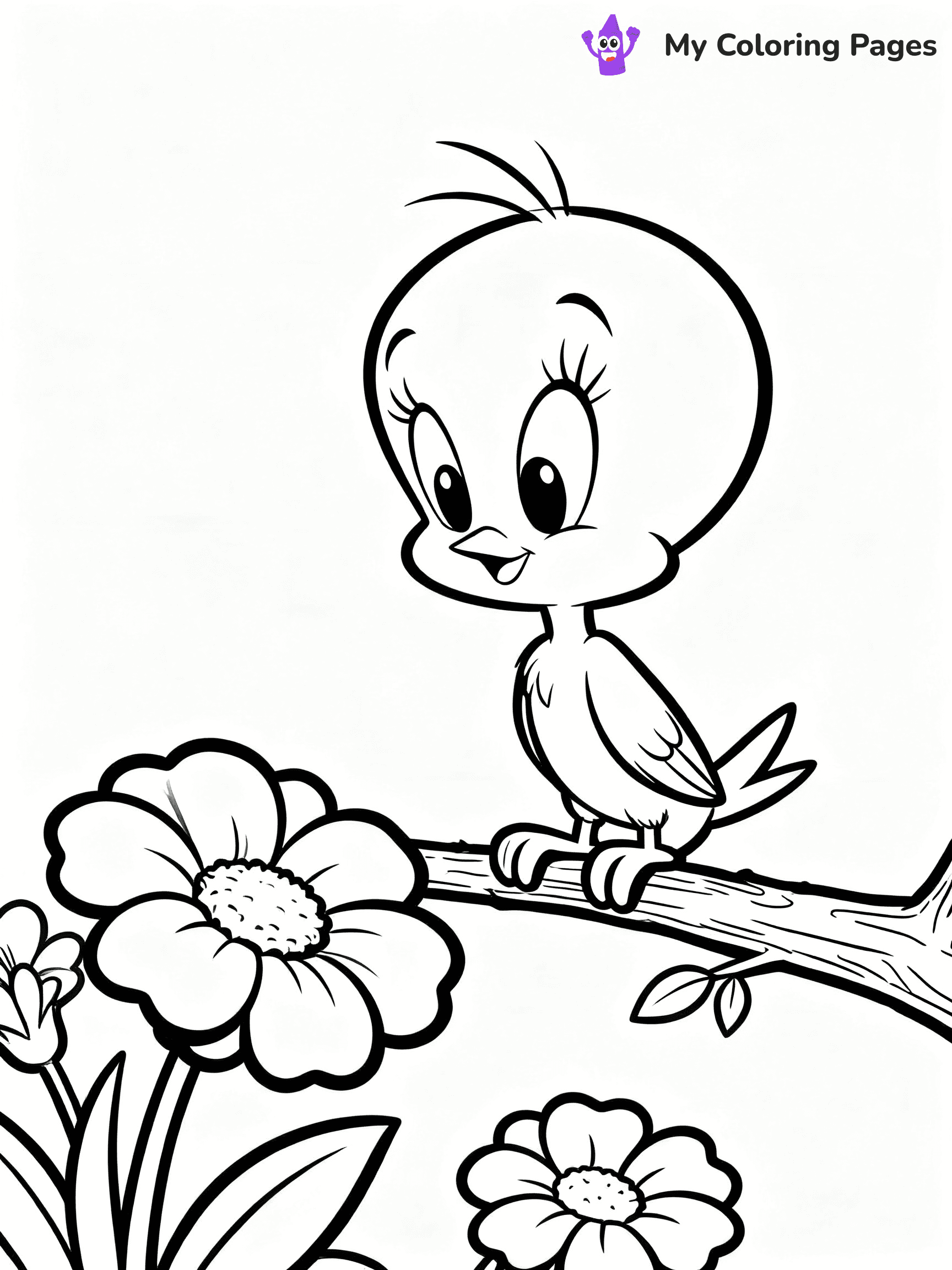 Tweety Bird Coloring Pages - 12