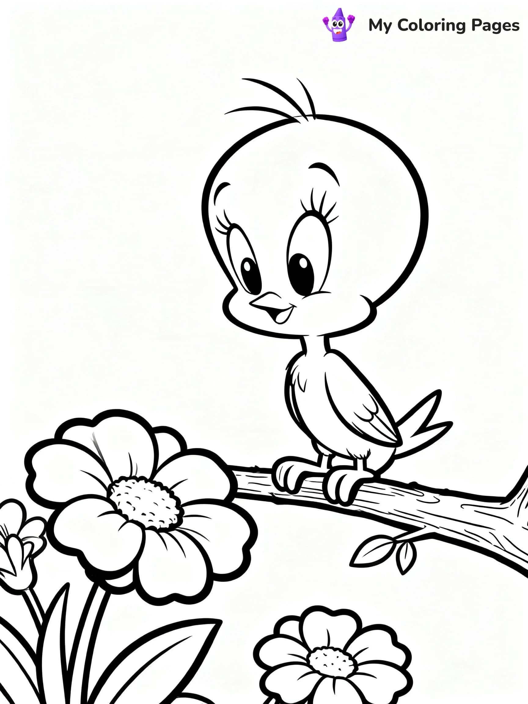 Tweety Bird Coloring Pages - 12