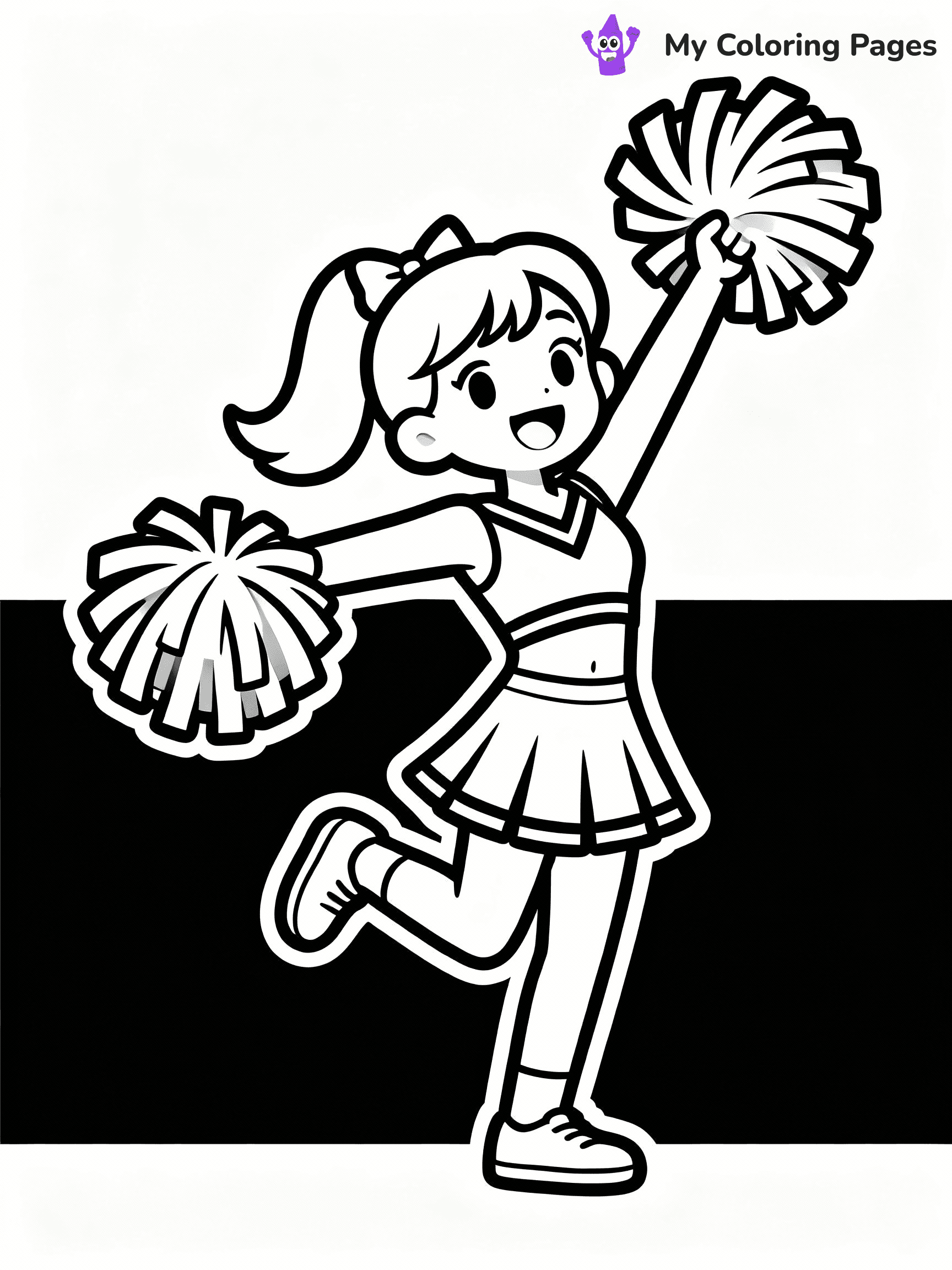 Cheerleader Coloring Pages - 50
