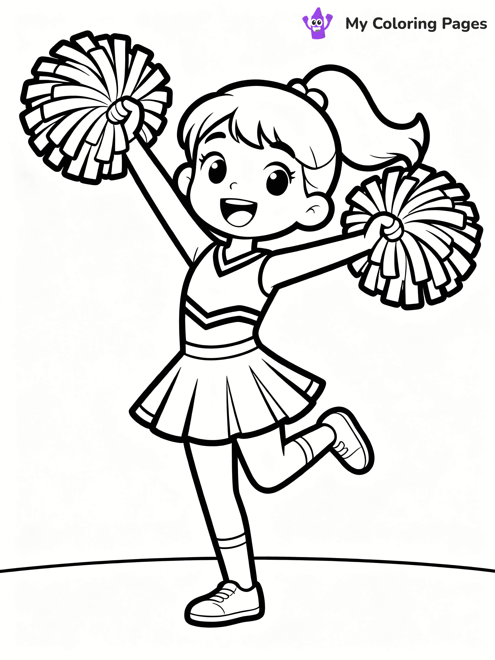 Cheerleader Coloring Pages - 48
