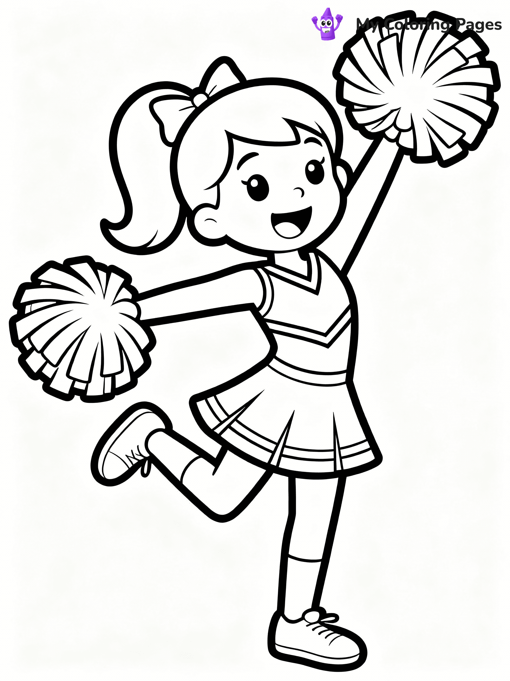 Cheerleader Coloring Pages - 46