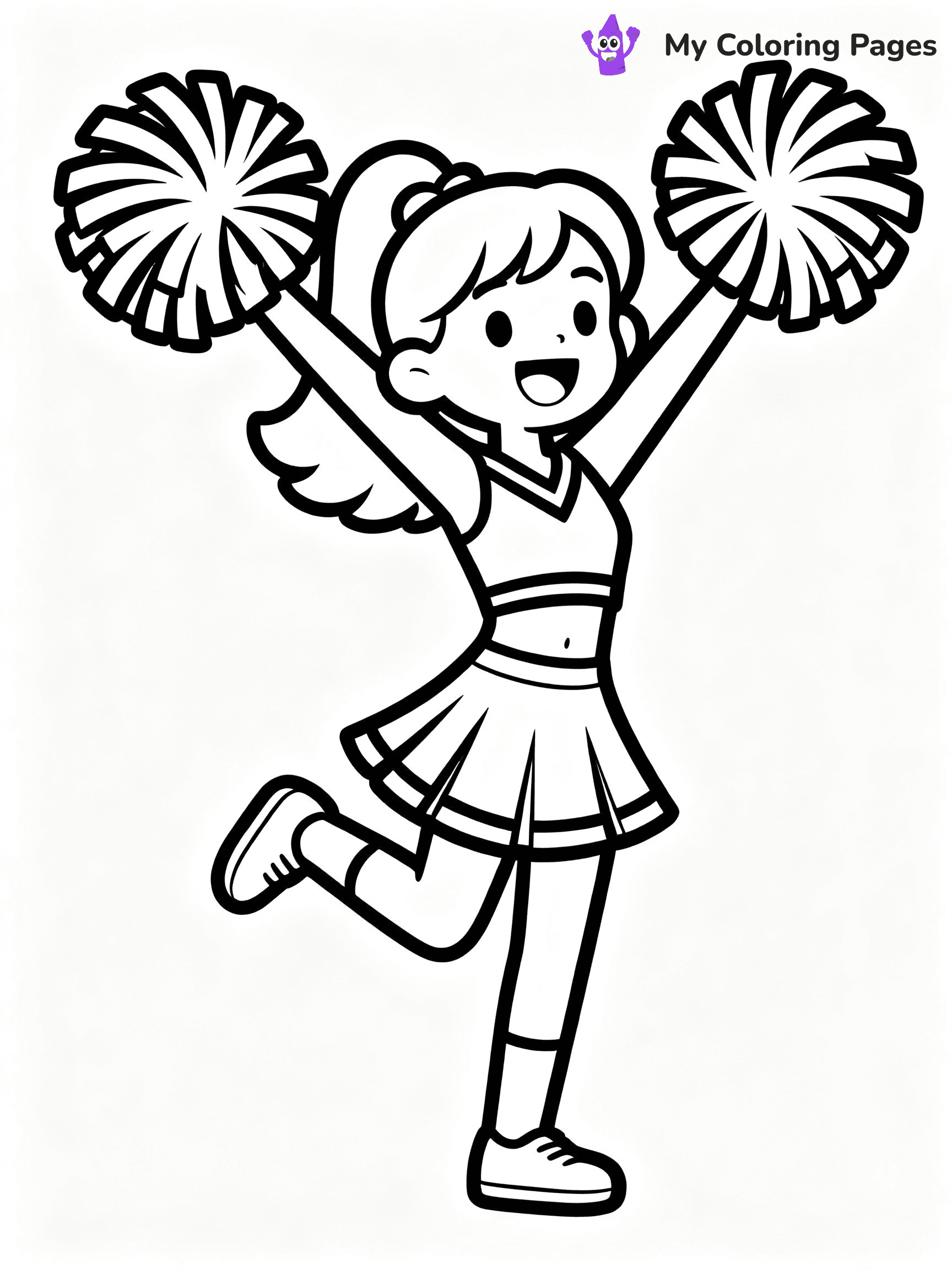 Cheerleader Coloring Pages - 43