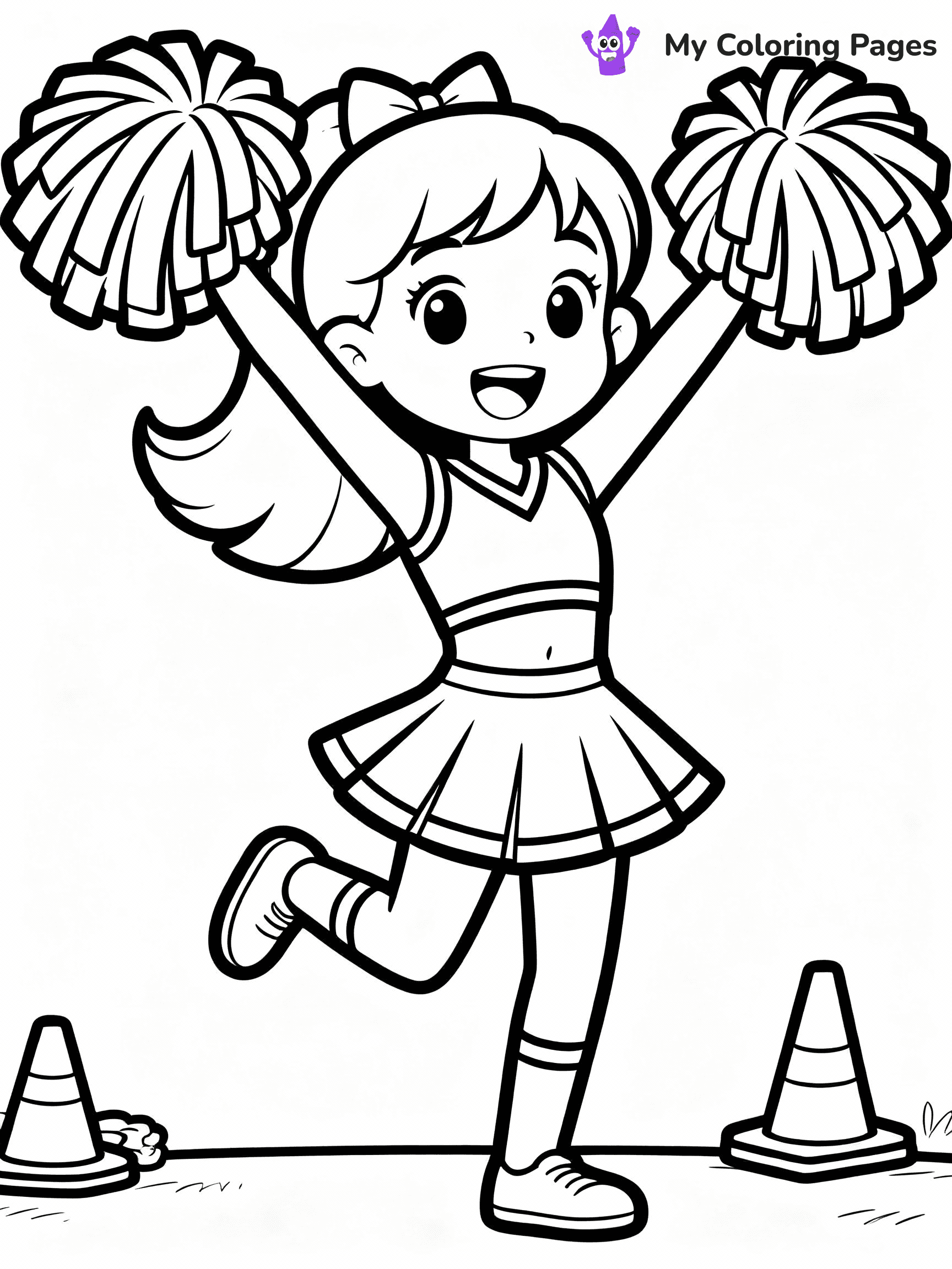 Cheerleader Coloring Pages - 42