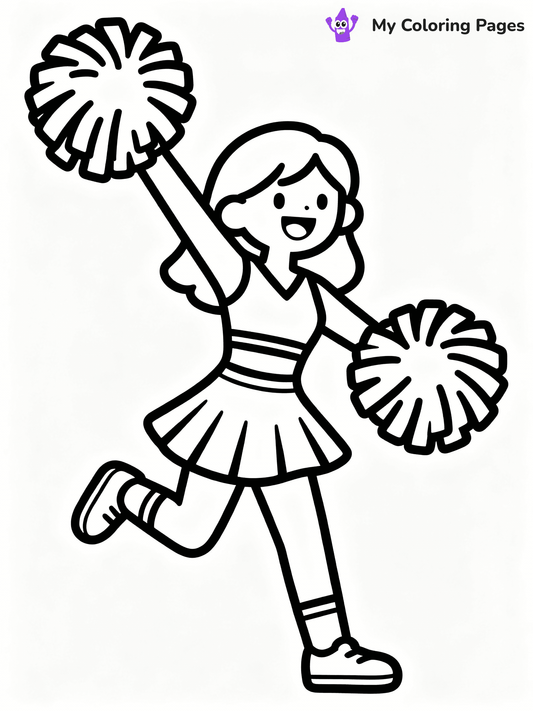 Cheerleader Coloring Pages - 41