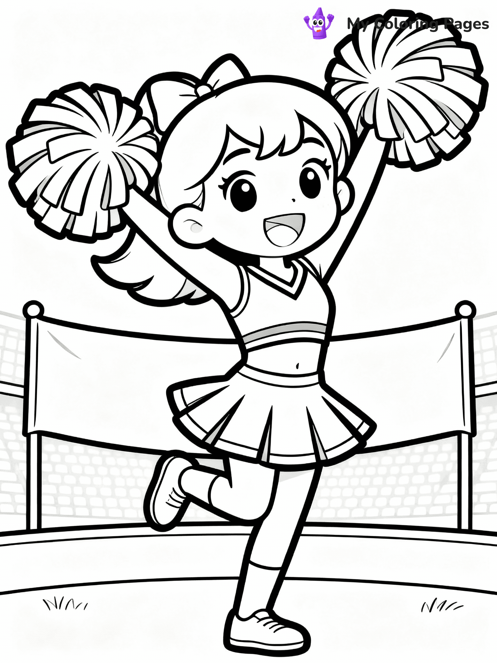 Cheerleader Coloring Pages - 40