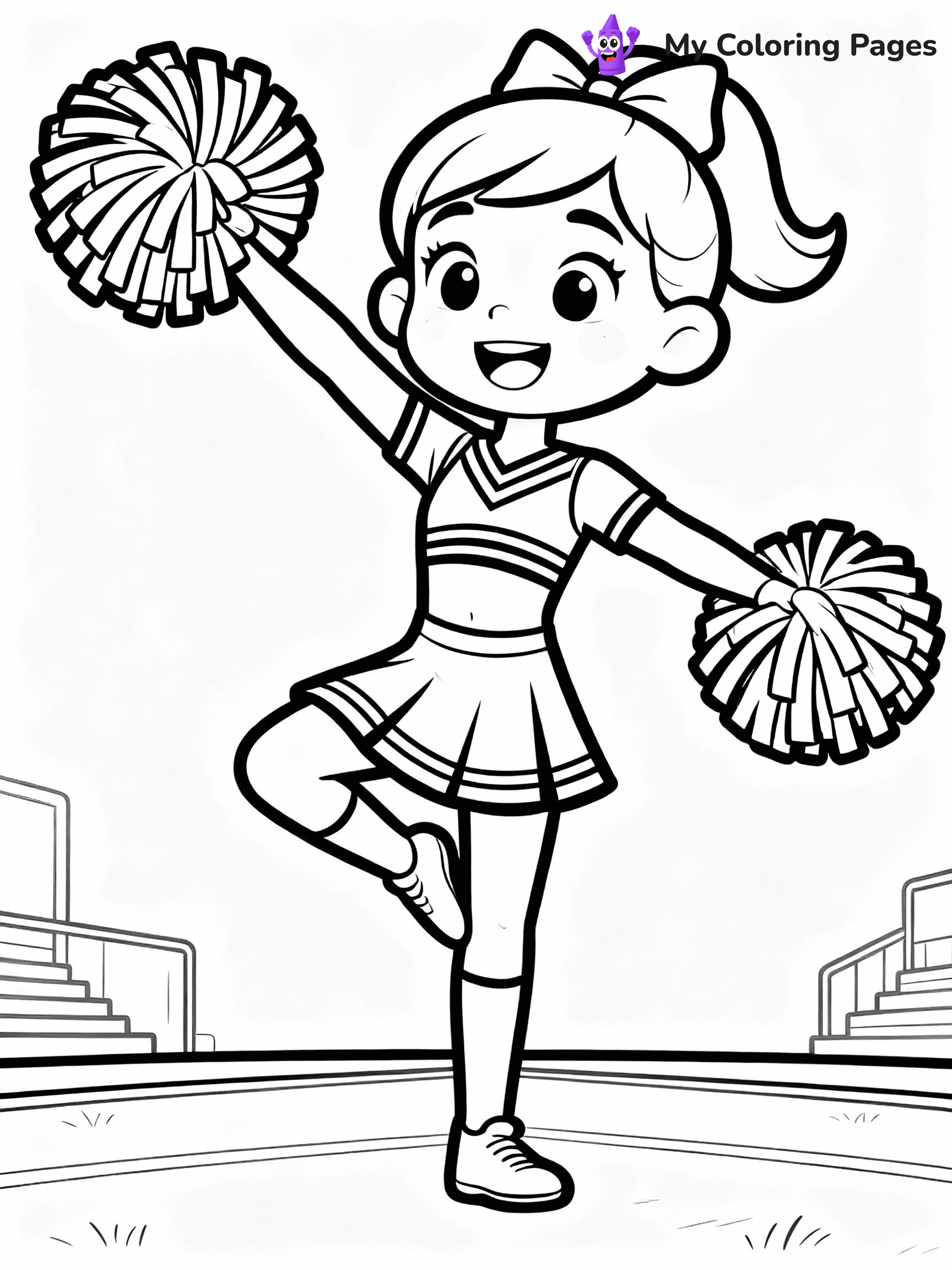 Cheerleader Coloring Pages - 37
