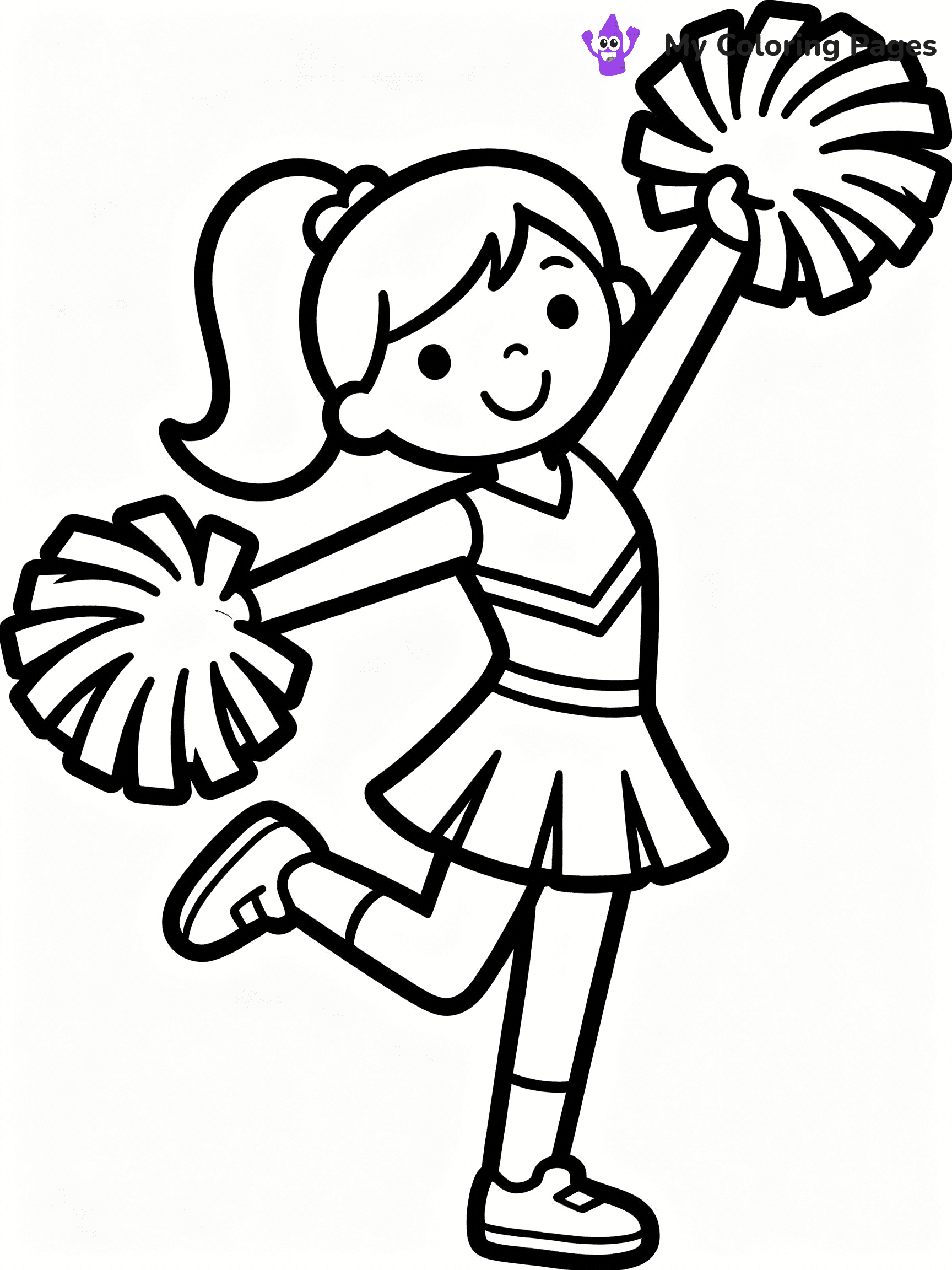 Cheerleader Coloring Pages - 36