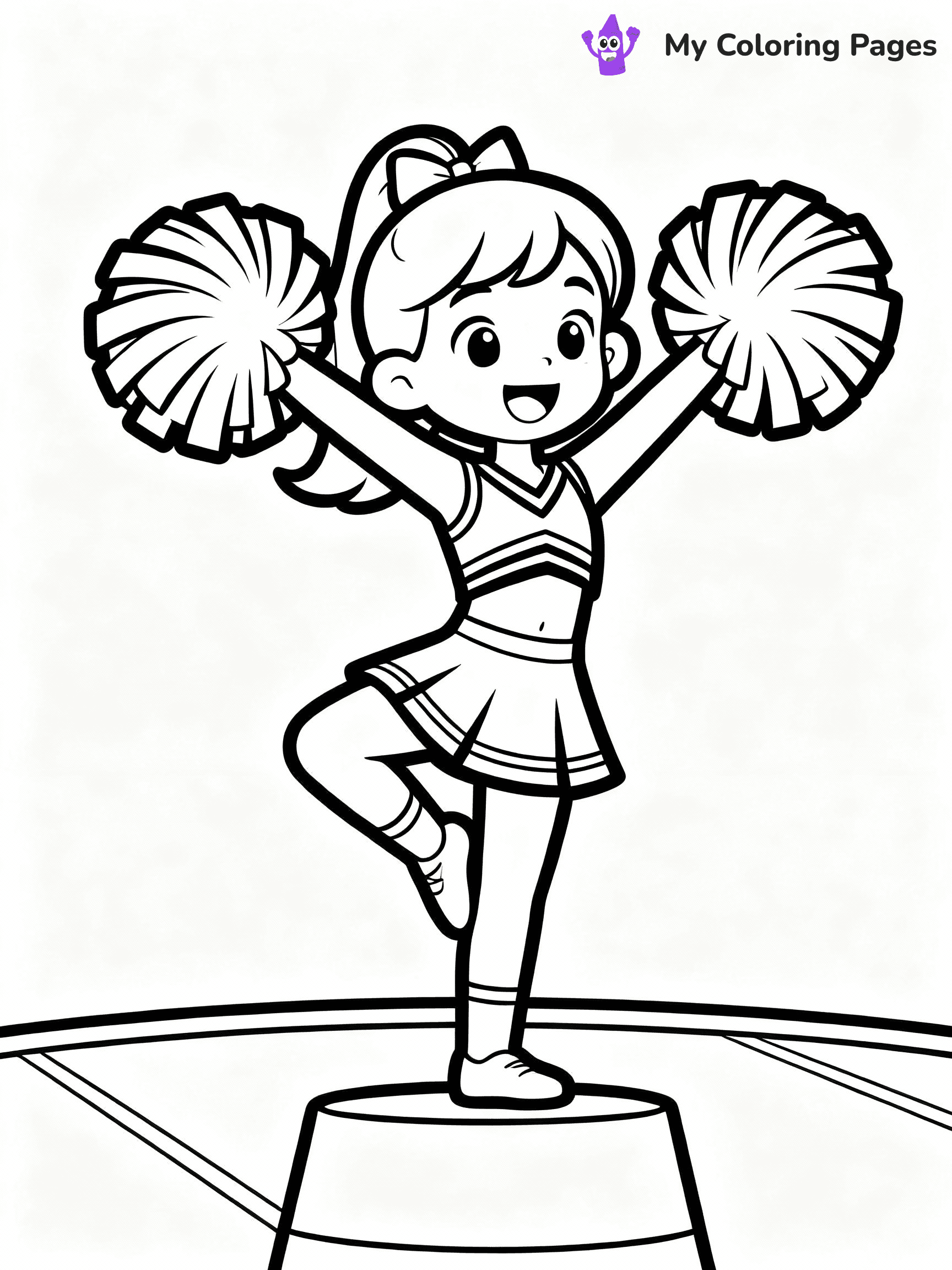 Cheerleader Coloring Pages - 35