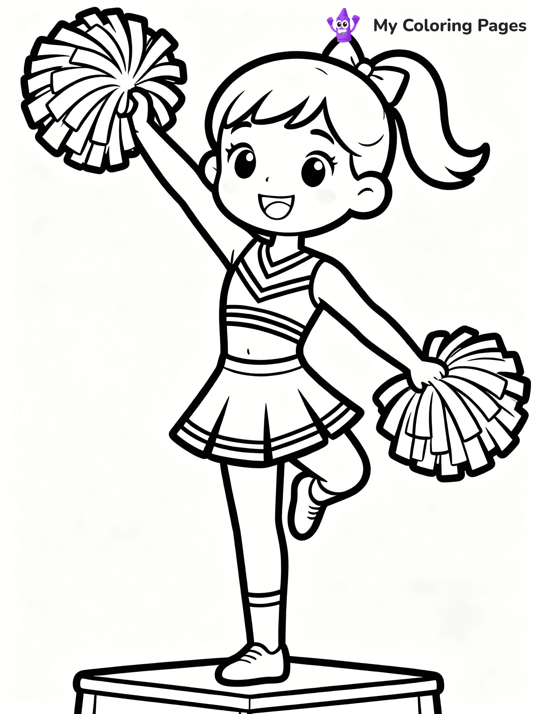 Cheerleader Coloring Pages - 33