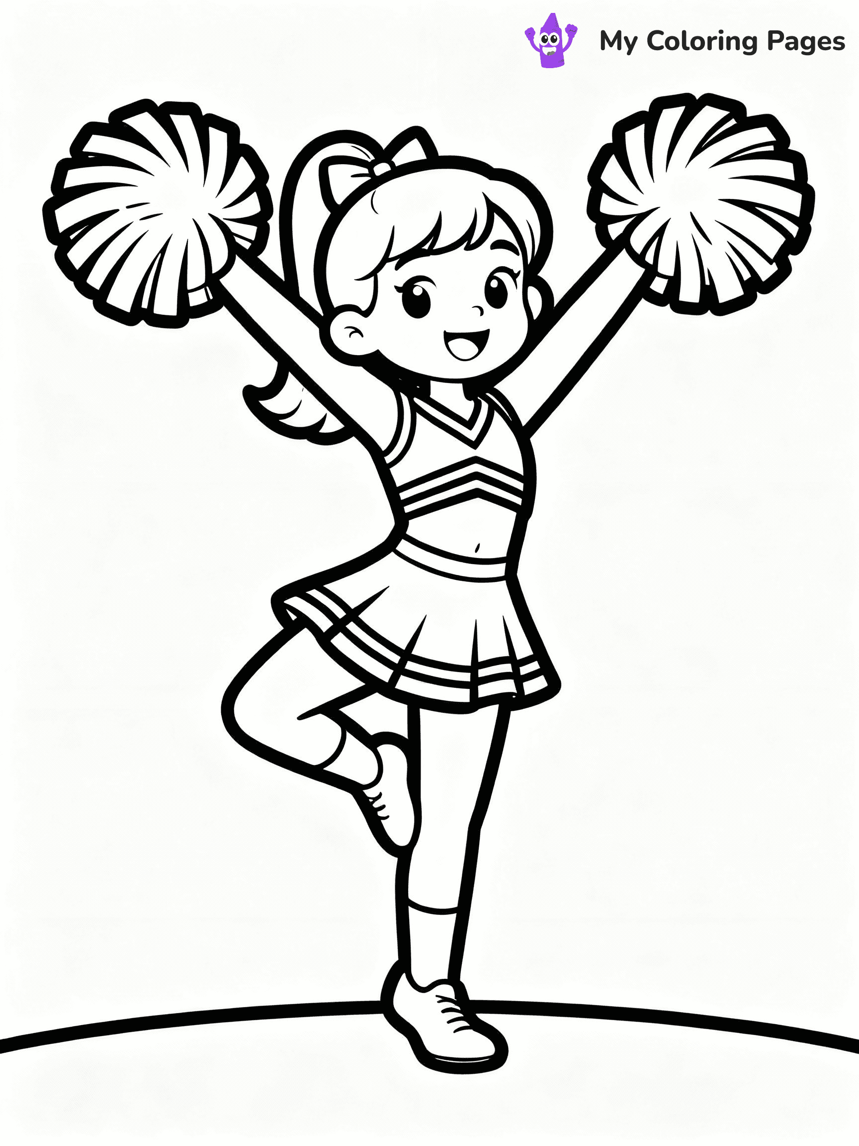 Cheerleader Coloring Pages - 32