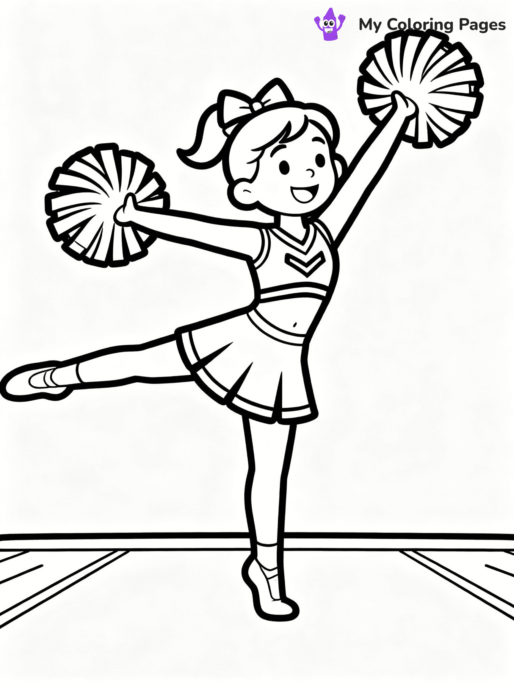 Cheerleader Coloring Pages - 29