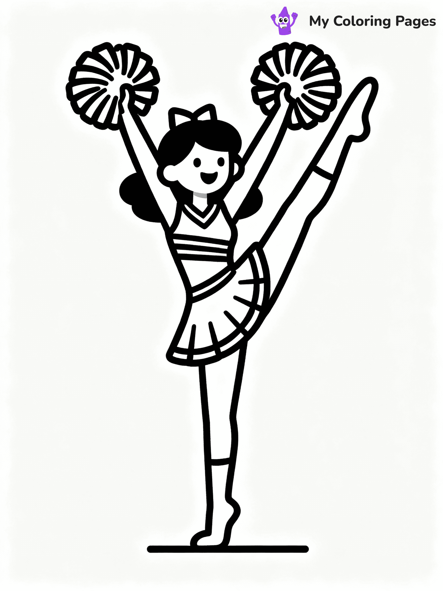 Cheerleader Coloring Pages - 28