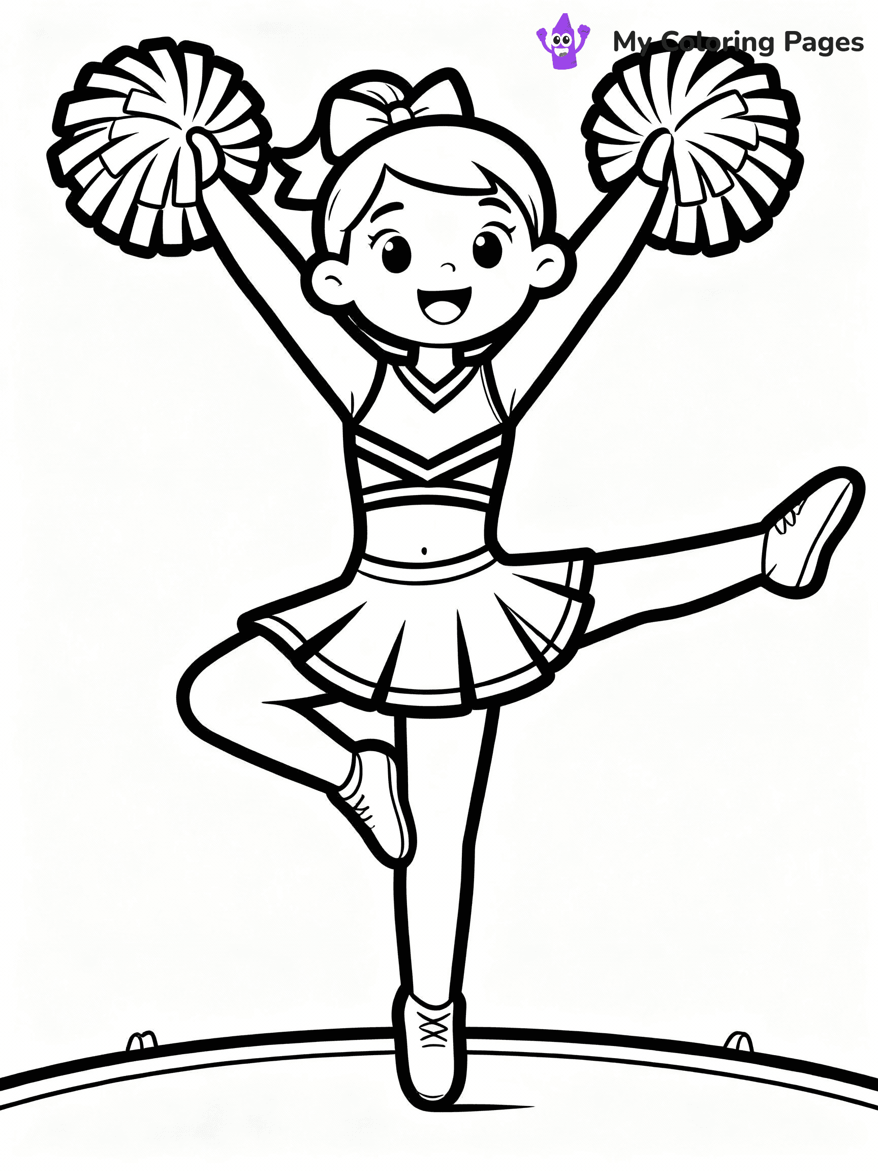 Cheerleader Coloring Pages - 27