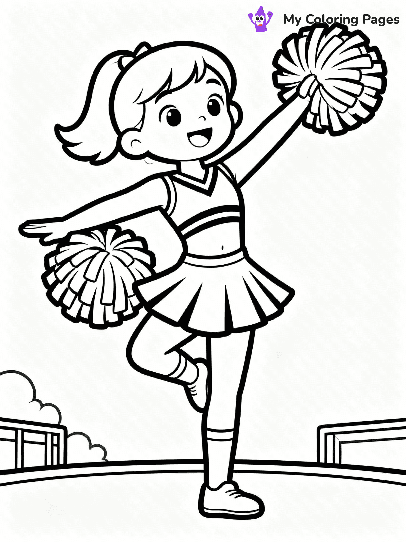 Cheerleader Coloring Pages - 25