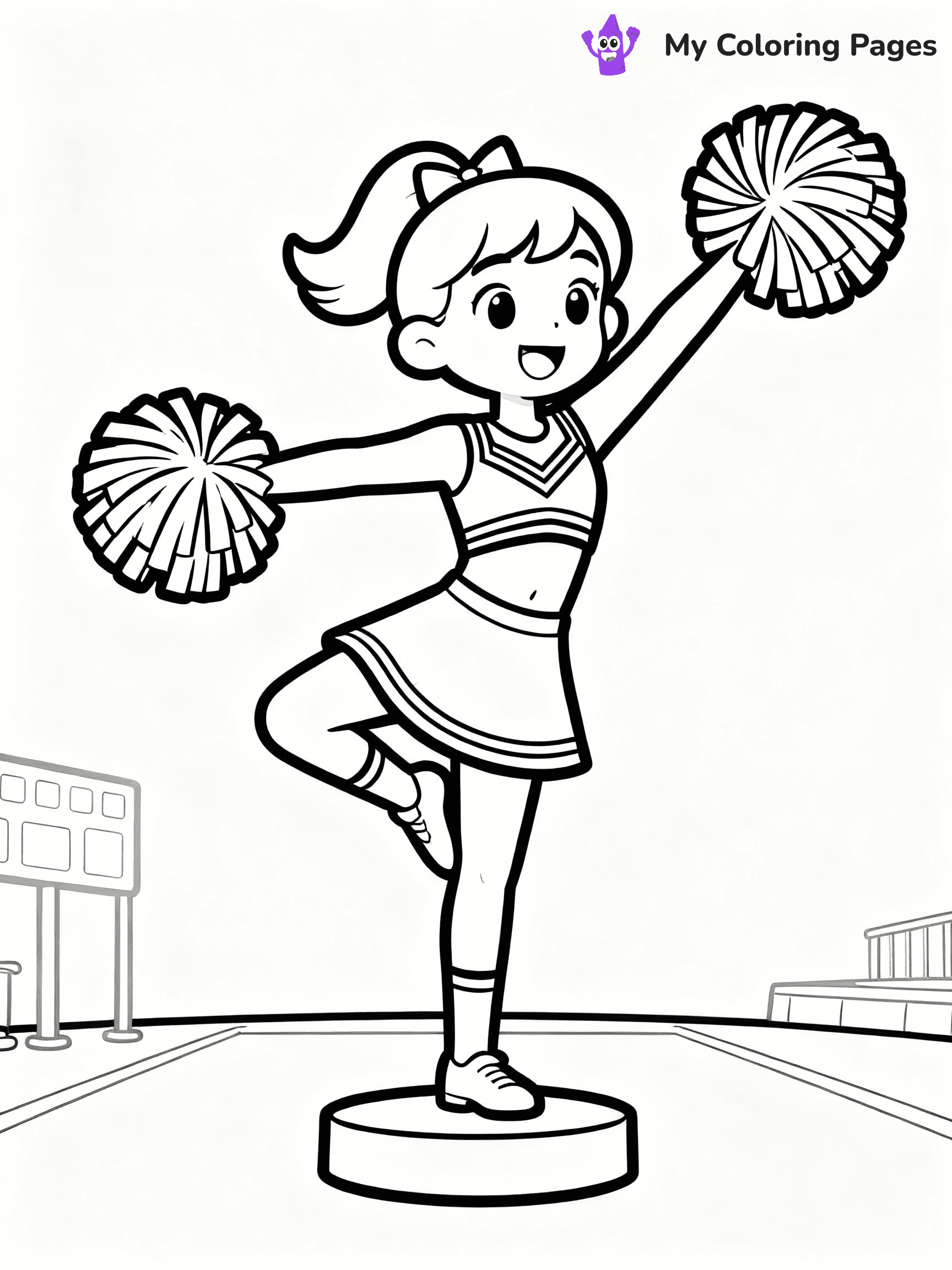 Cheerleader Coloring Pages - 24