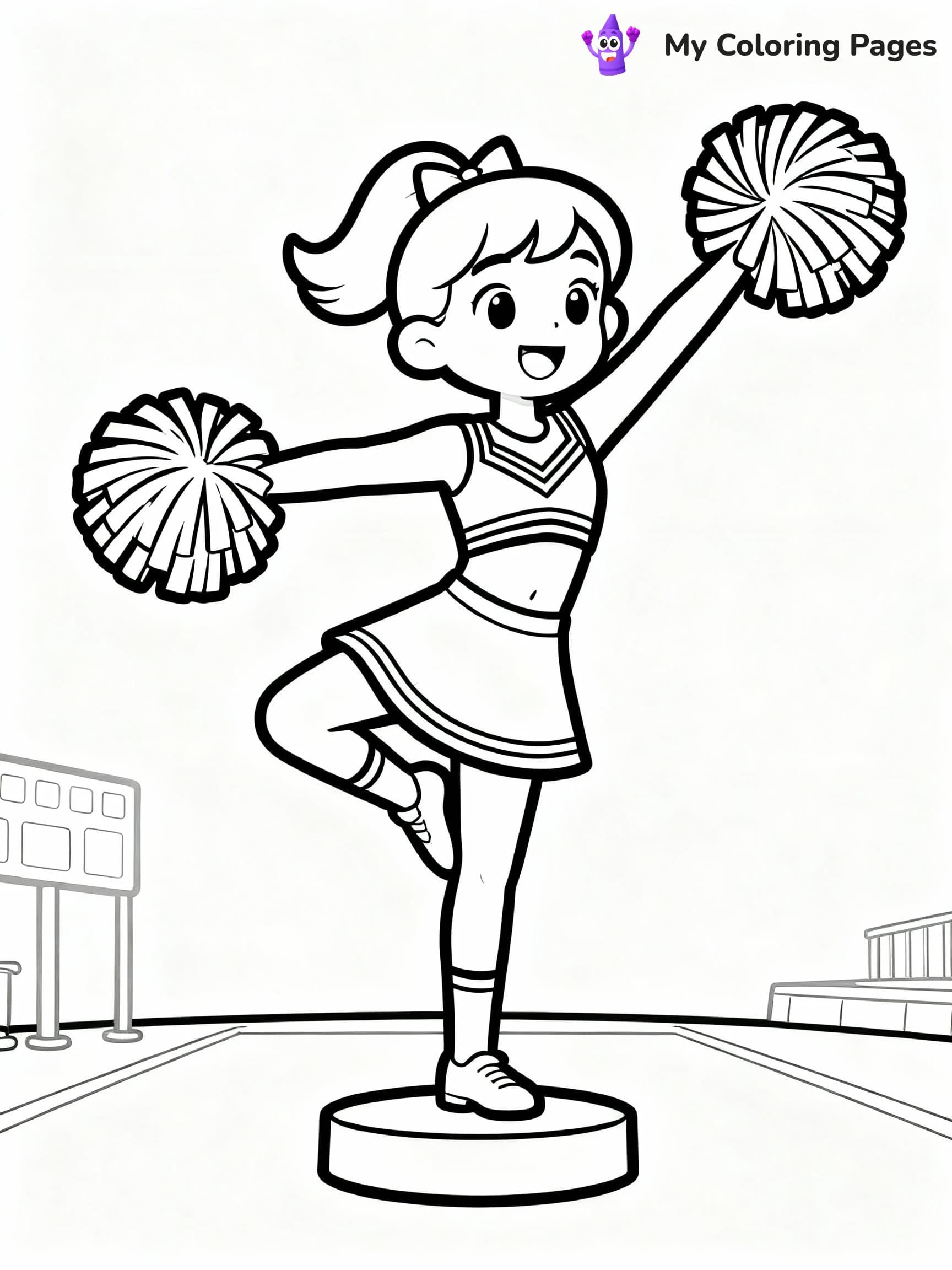 Cheerleader Coloring Pages - 24