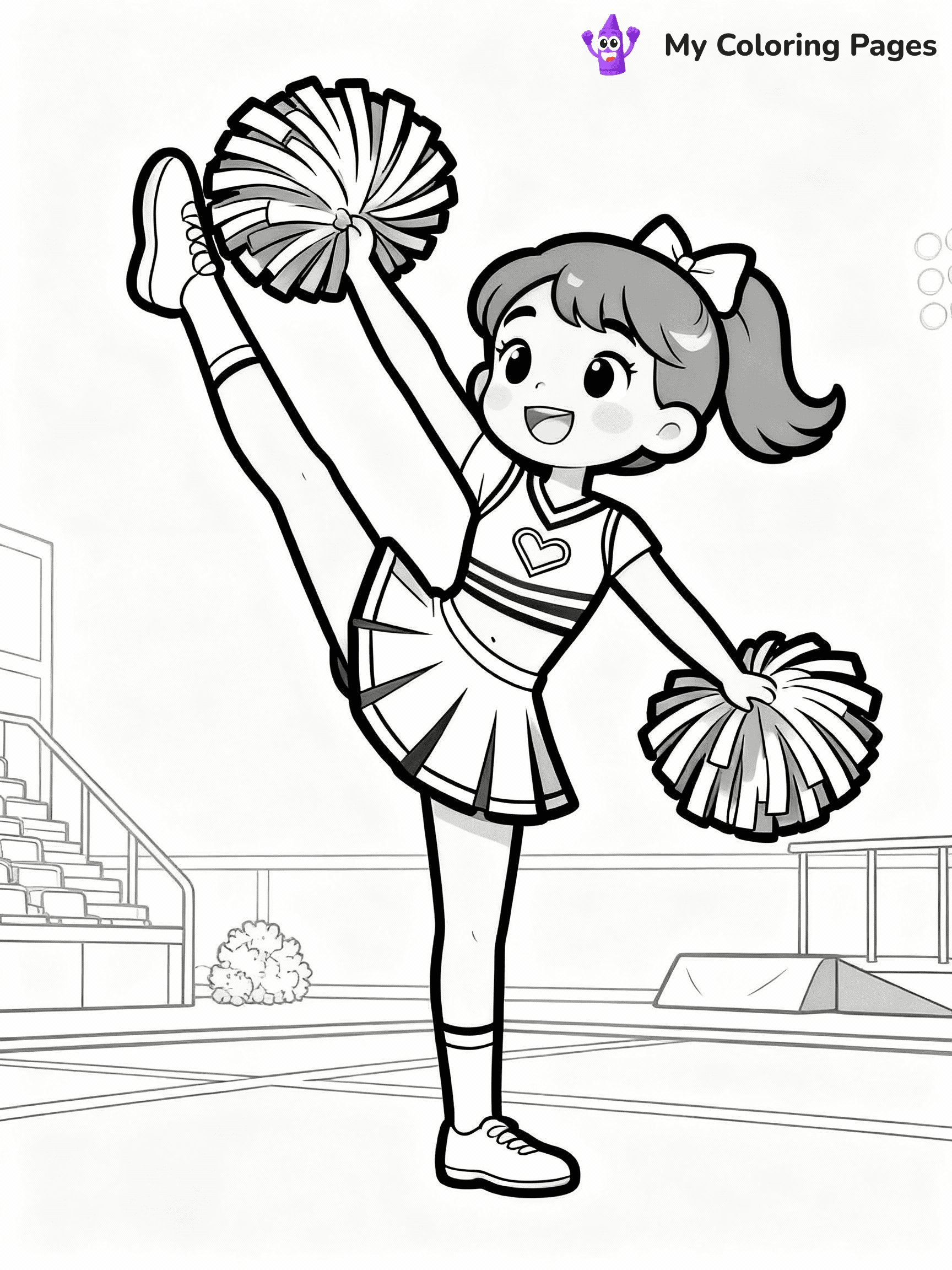 Cheerleader Coloring Pages - 23