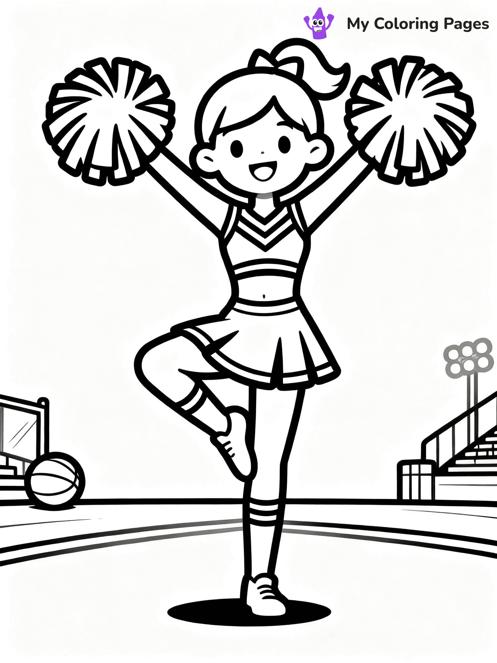 Cheerleader Coloring Pages - 22