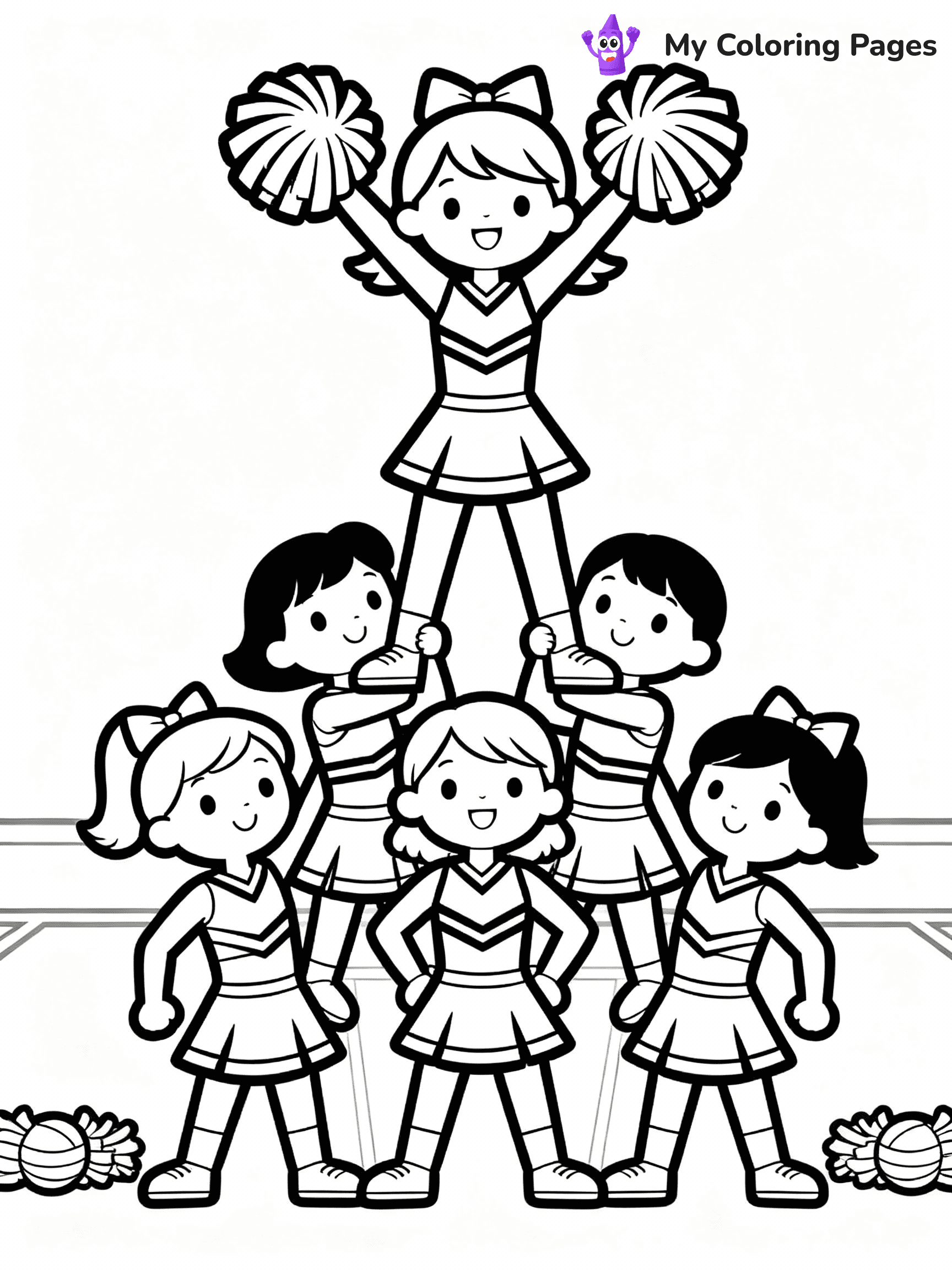 Cheerleader Coloring Pages - 21