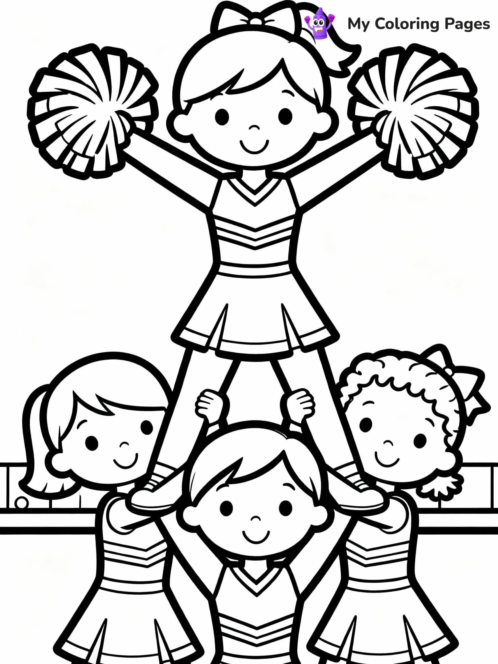 Cheerleader Coloring Pages - 20