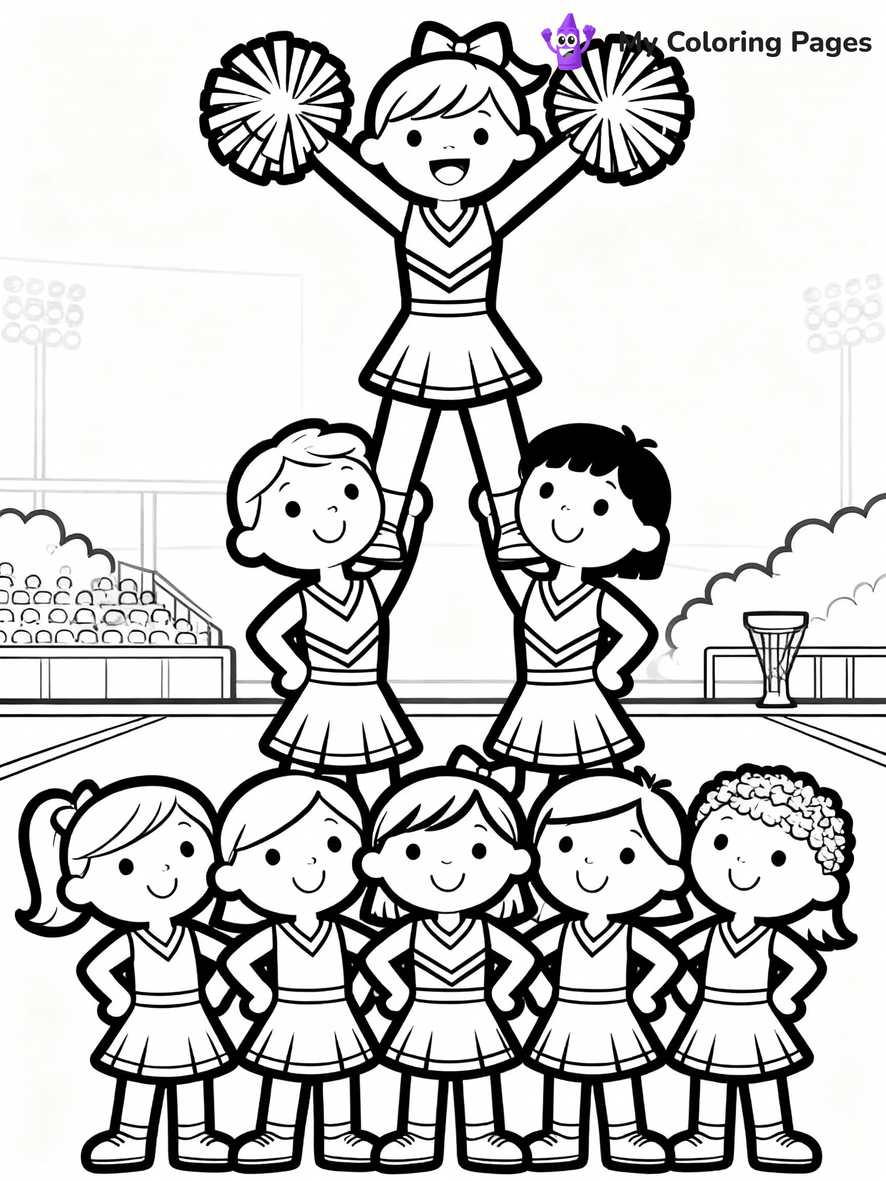 Cheerleader Coloring Pages - 19