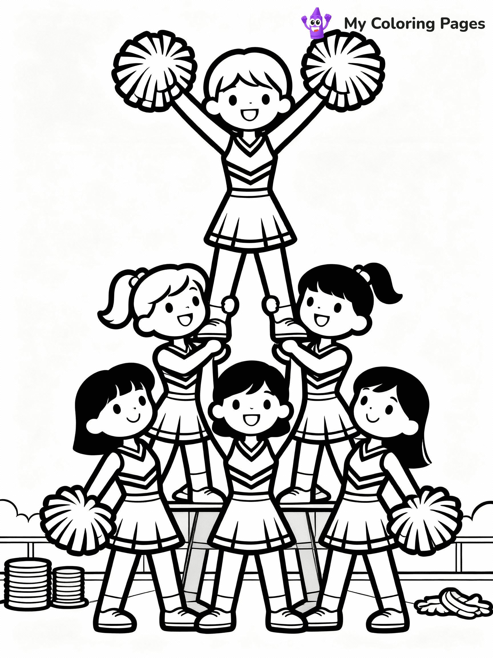 Cheerleader Coloring Pages - 18