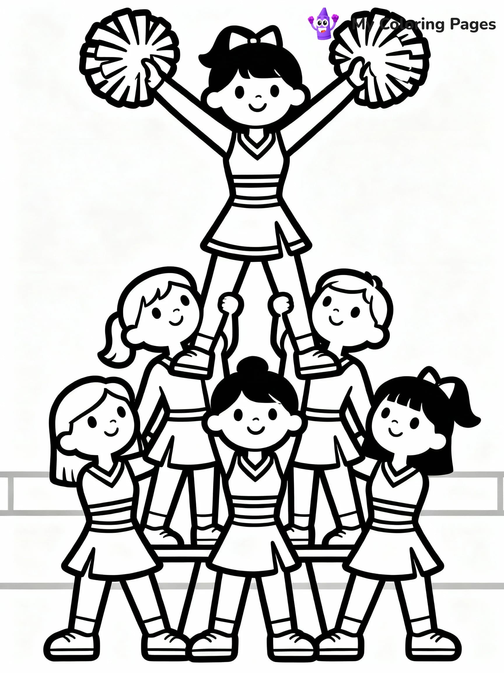 Cheerleader Coloring Pages - 17