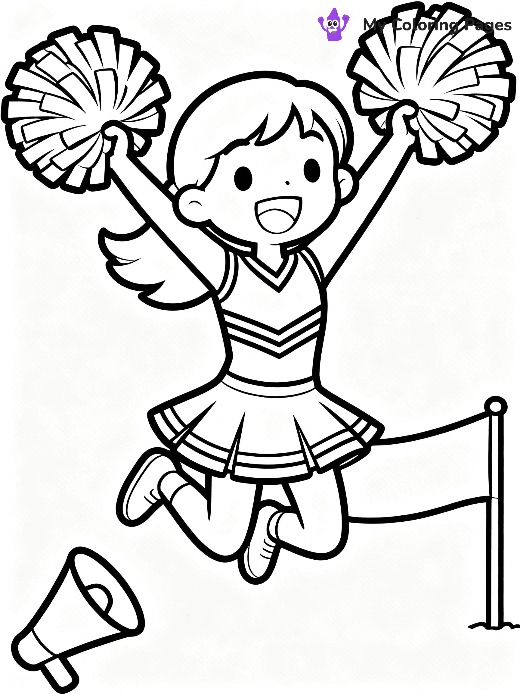 Cheerleader Coloring Pages - 16