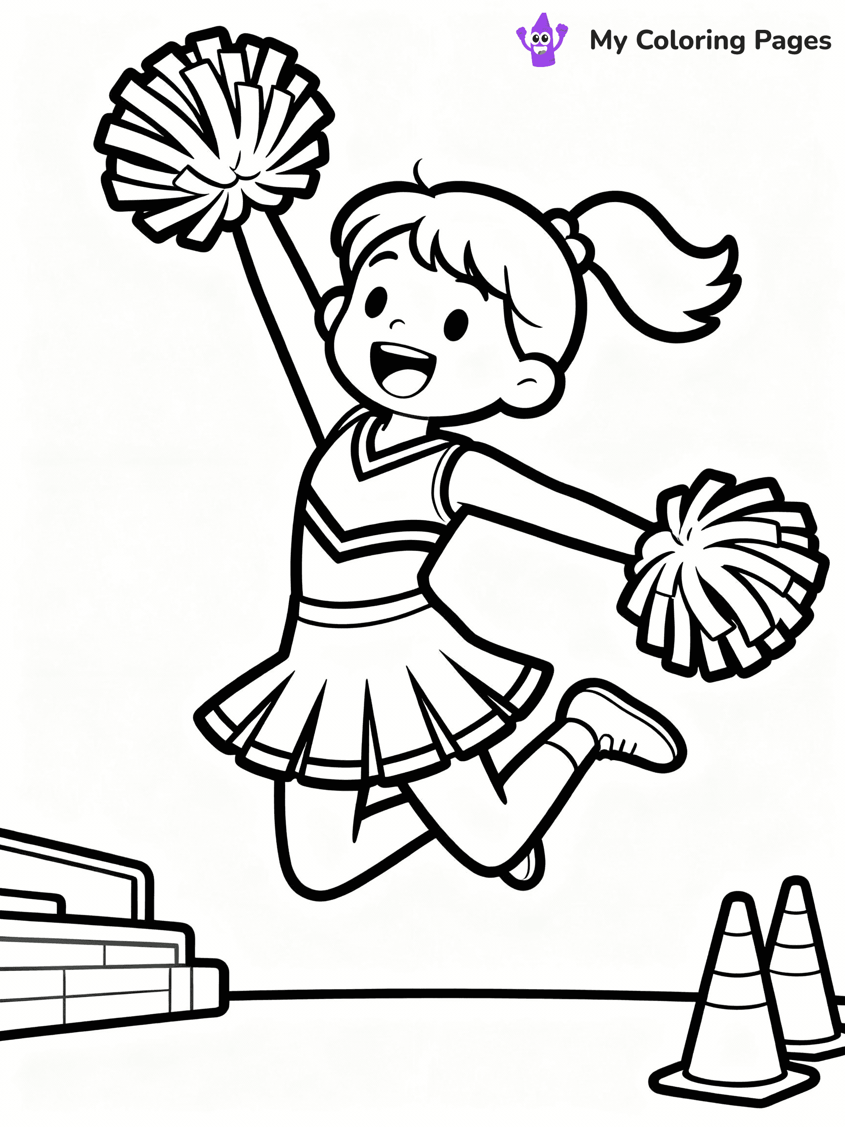 Cheerleader Coloring Pages - 15