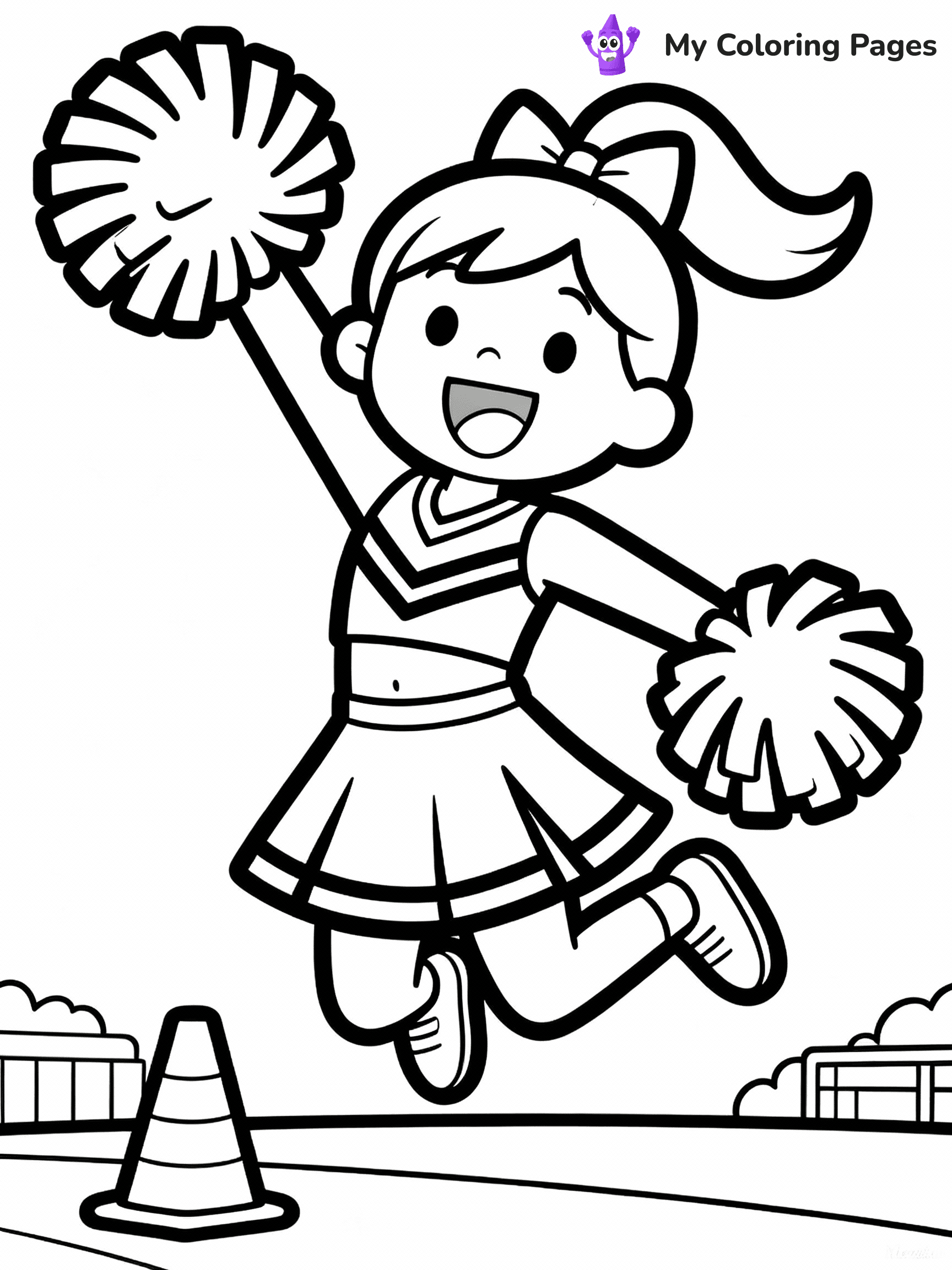Cheerleader Coloring Pages - 14