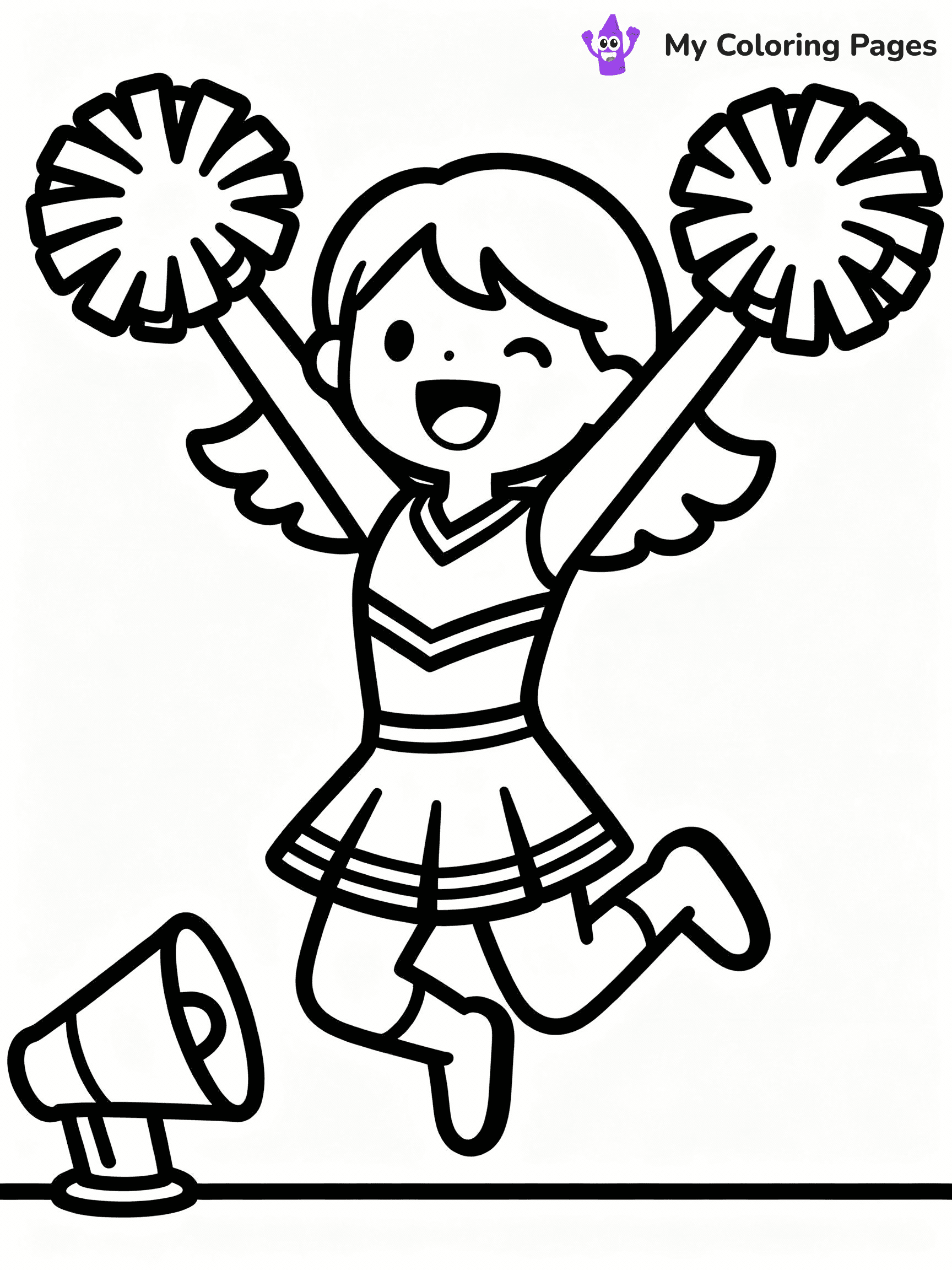 Cheerleader Coloring Pages - 10