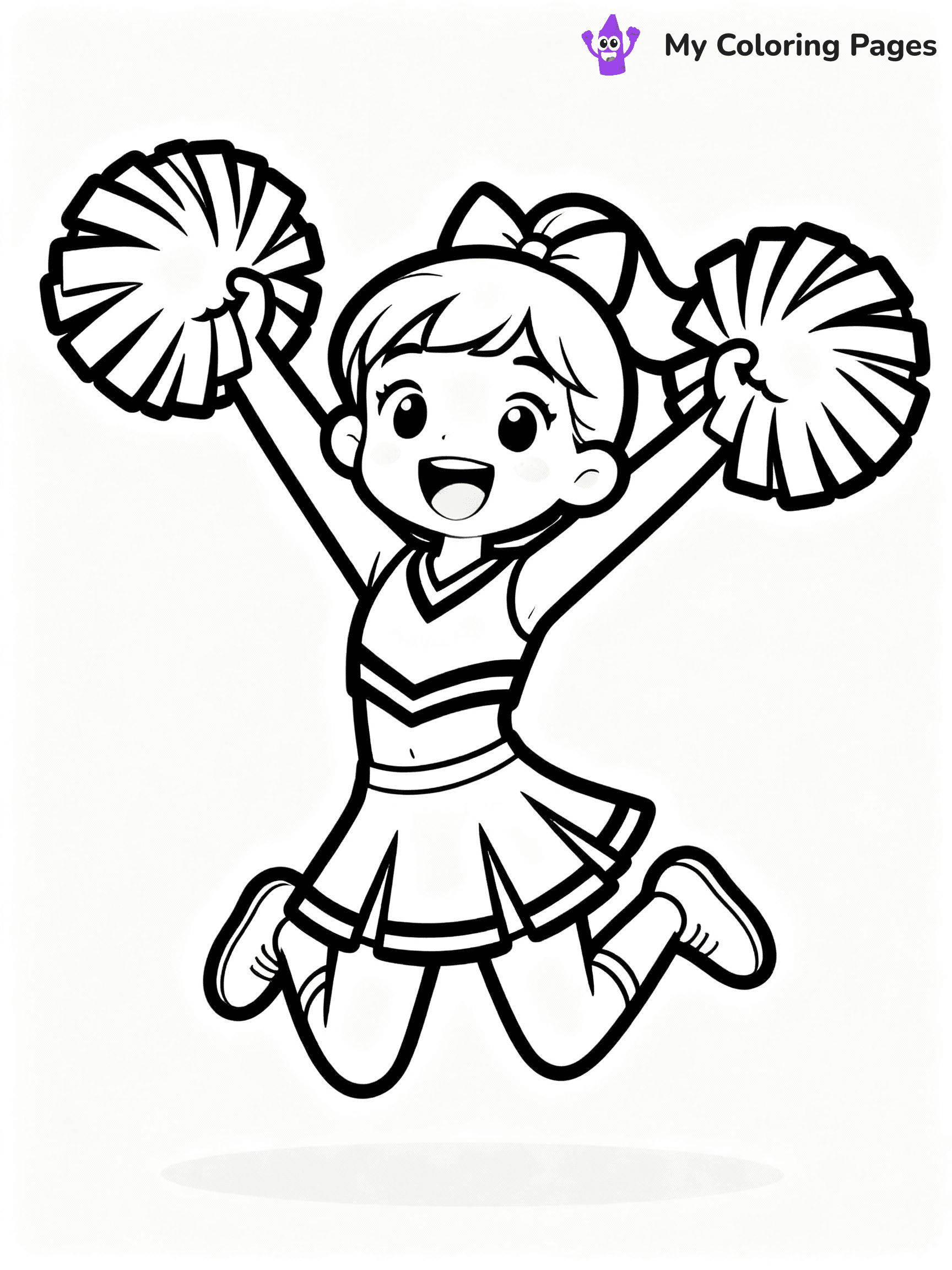 Cheerleader Coloring Pages - 8